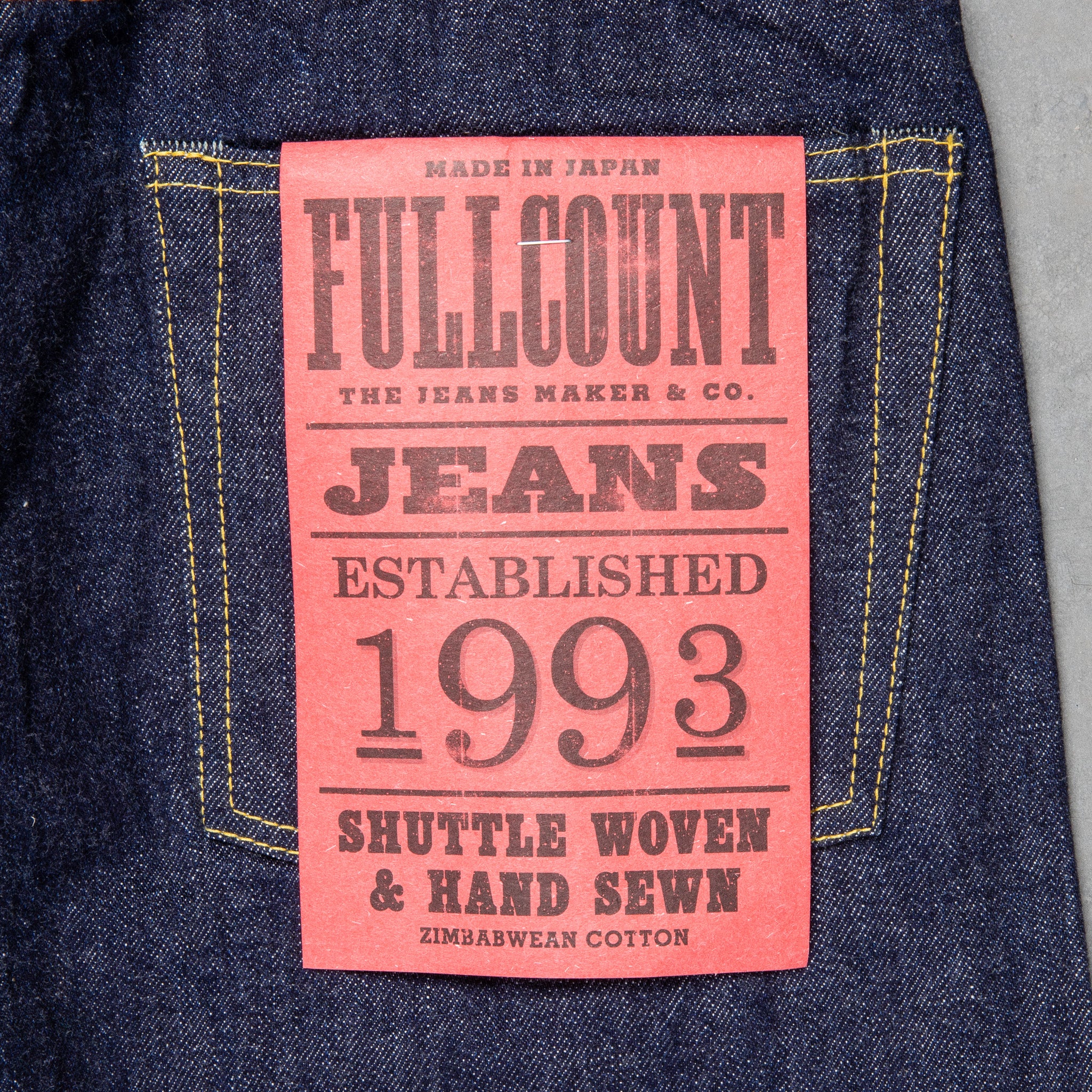 Fullcount 1101 Straight 13.7 Oz One wash