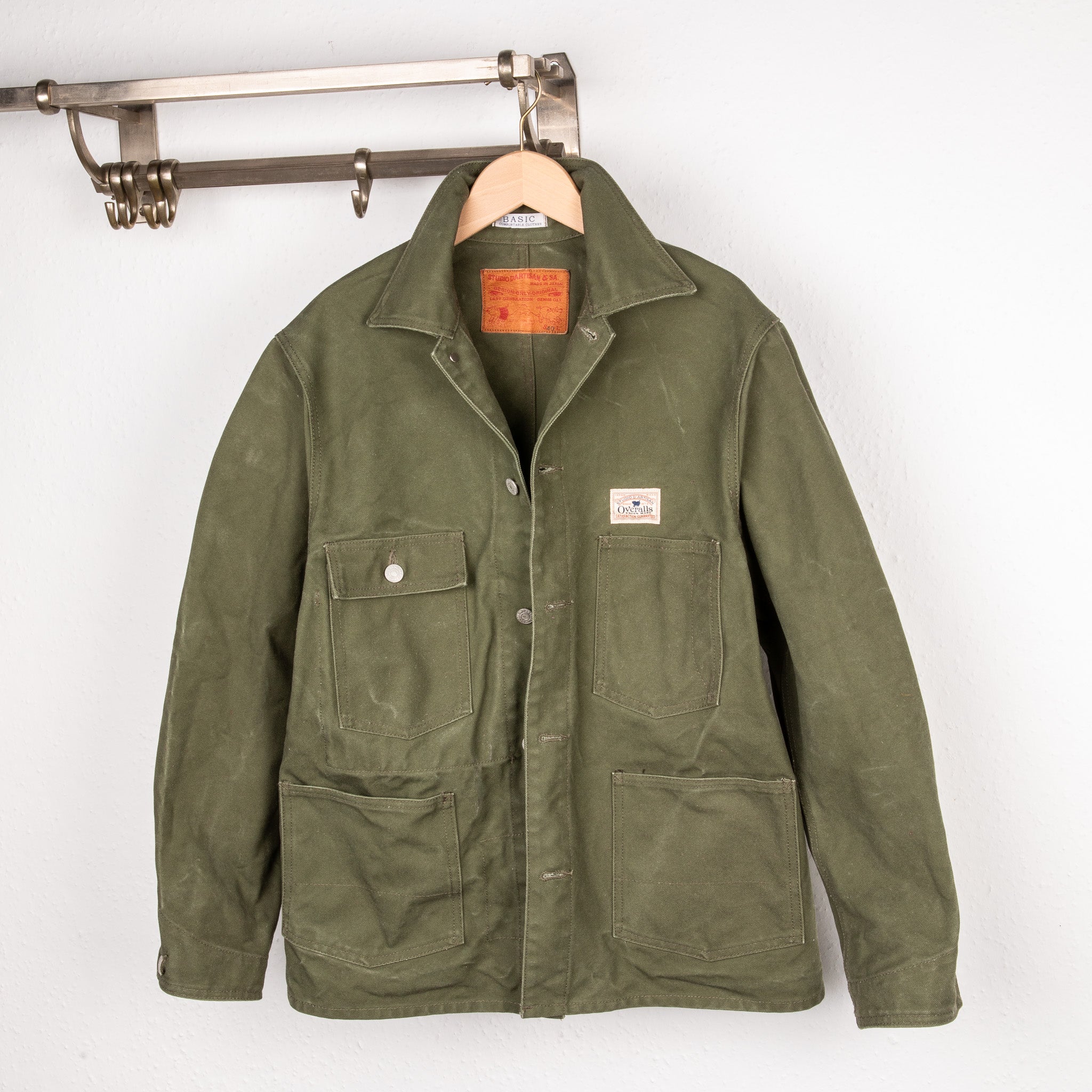 Studio D&#39;Artisan Canvas Duck Jacket Army Green