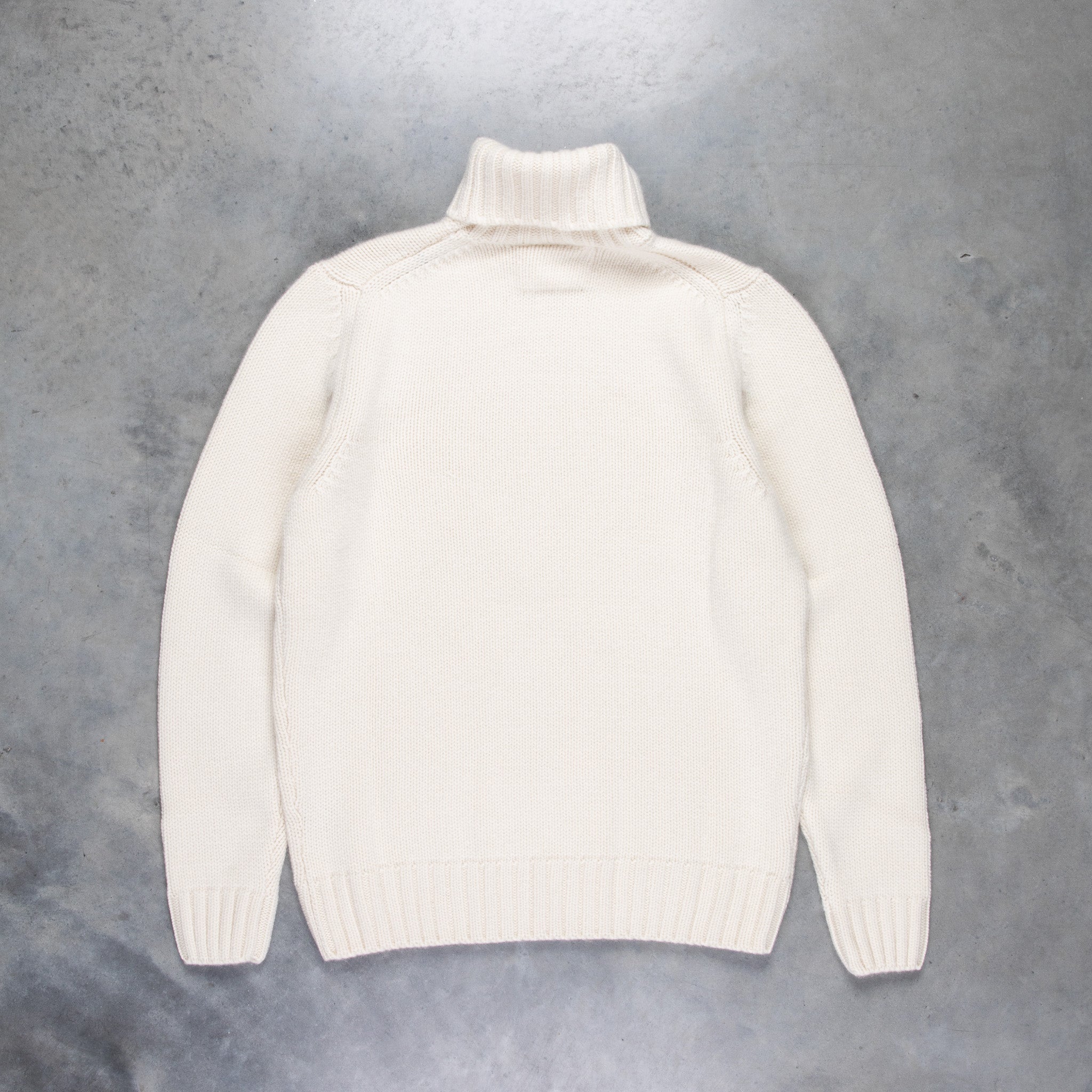 Drumohr Cashmere Tre Fili Dolcevita Bianco Sporco