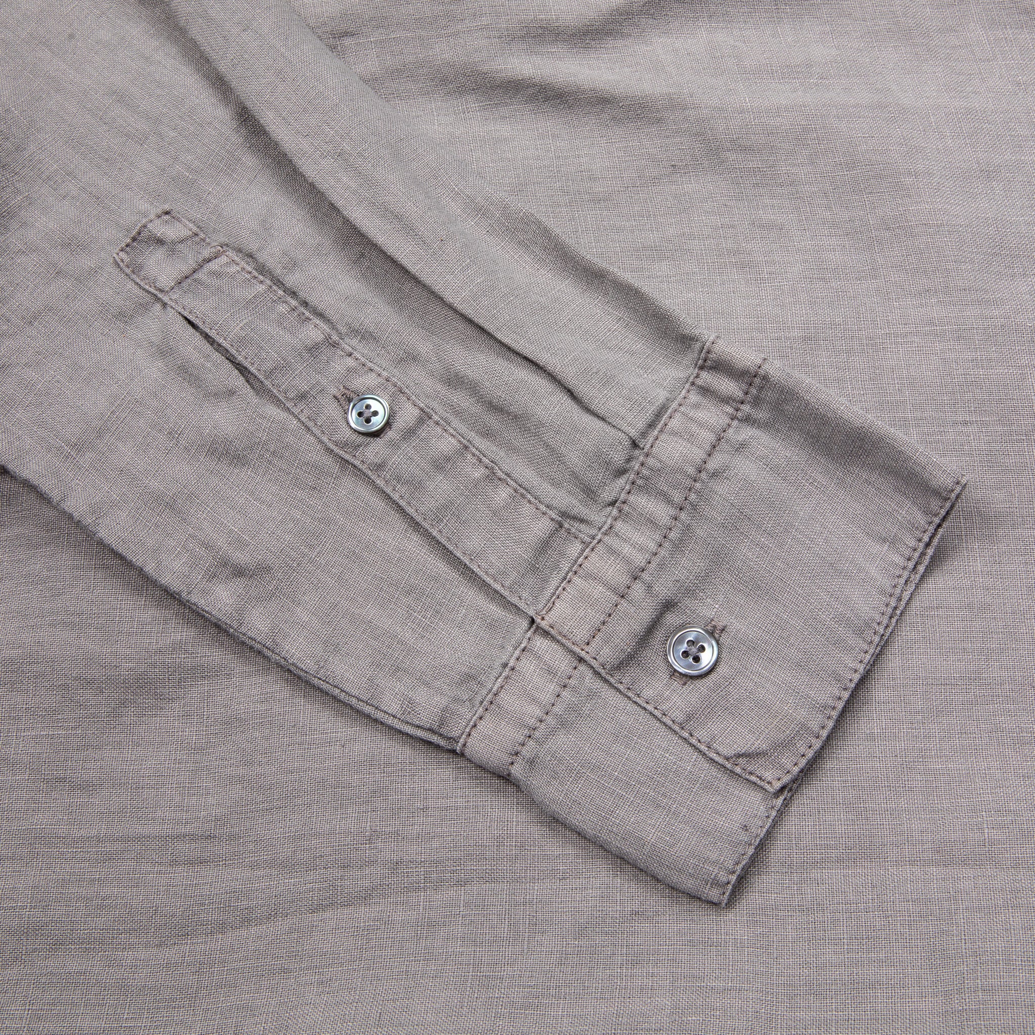 James Perse Classic Linen shirt Silver Grey