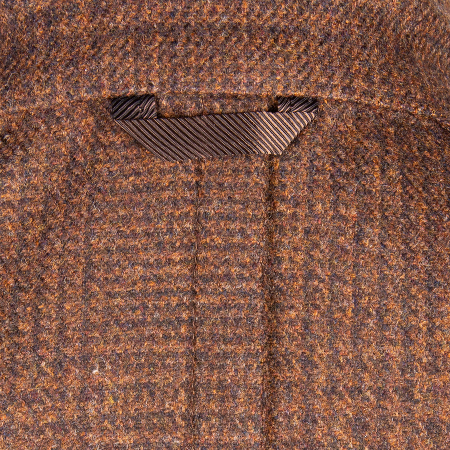De Petrillo Benny Wool Flannel Prince Of Wales Marrone