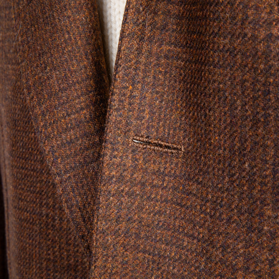 De Petrillo Benny Wool Flannel Prince Of Wales Marrone