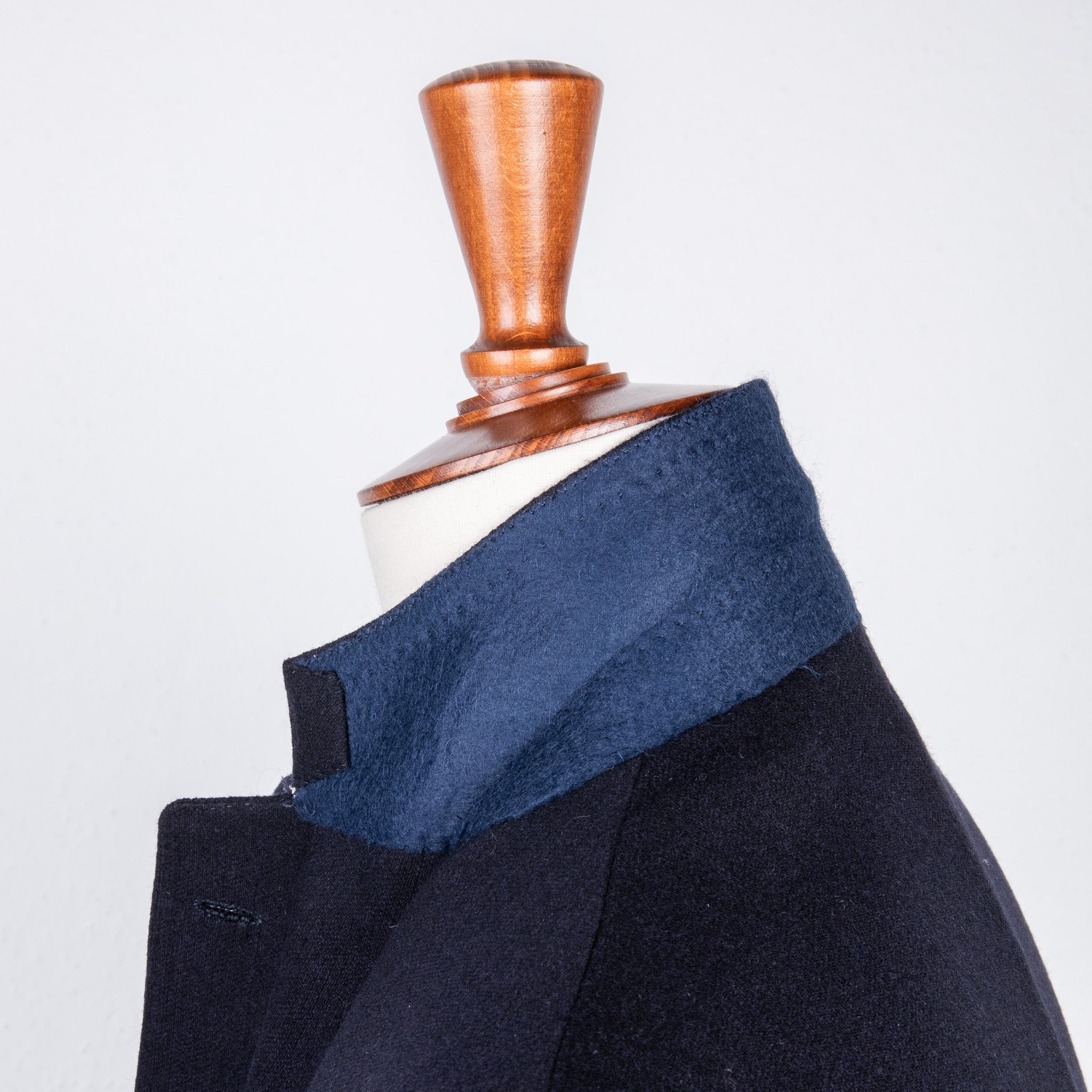 De Petrillo Benny Wool and Cashmere Jersey Jacket Blu Notte