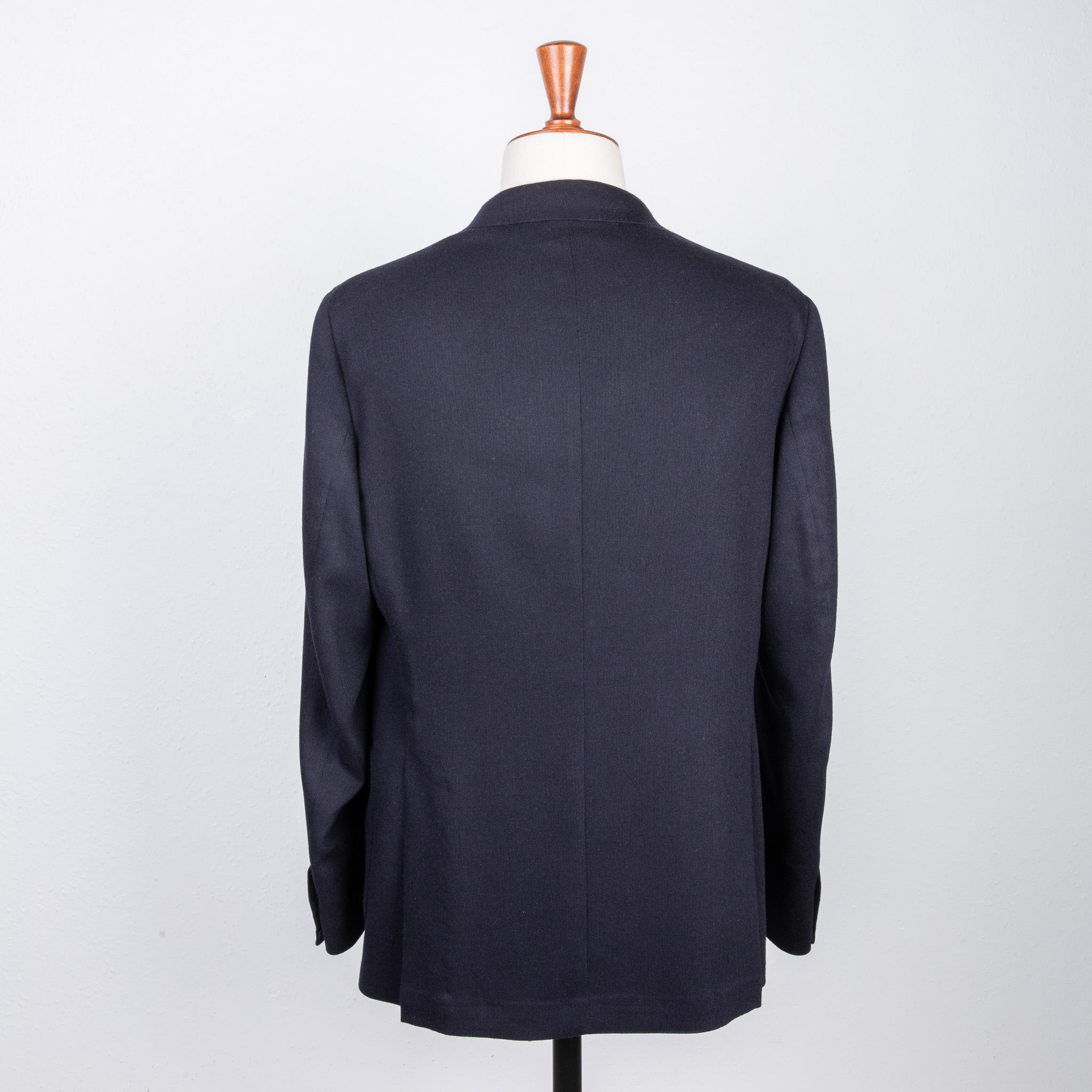 De Petrillo Benny Wool and Cashmere Jersey Jacket Blu Notte