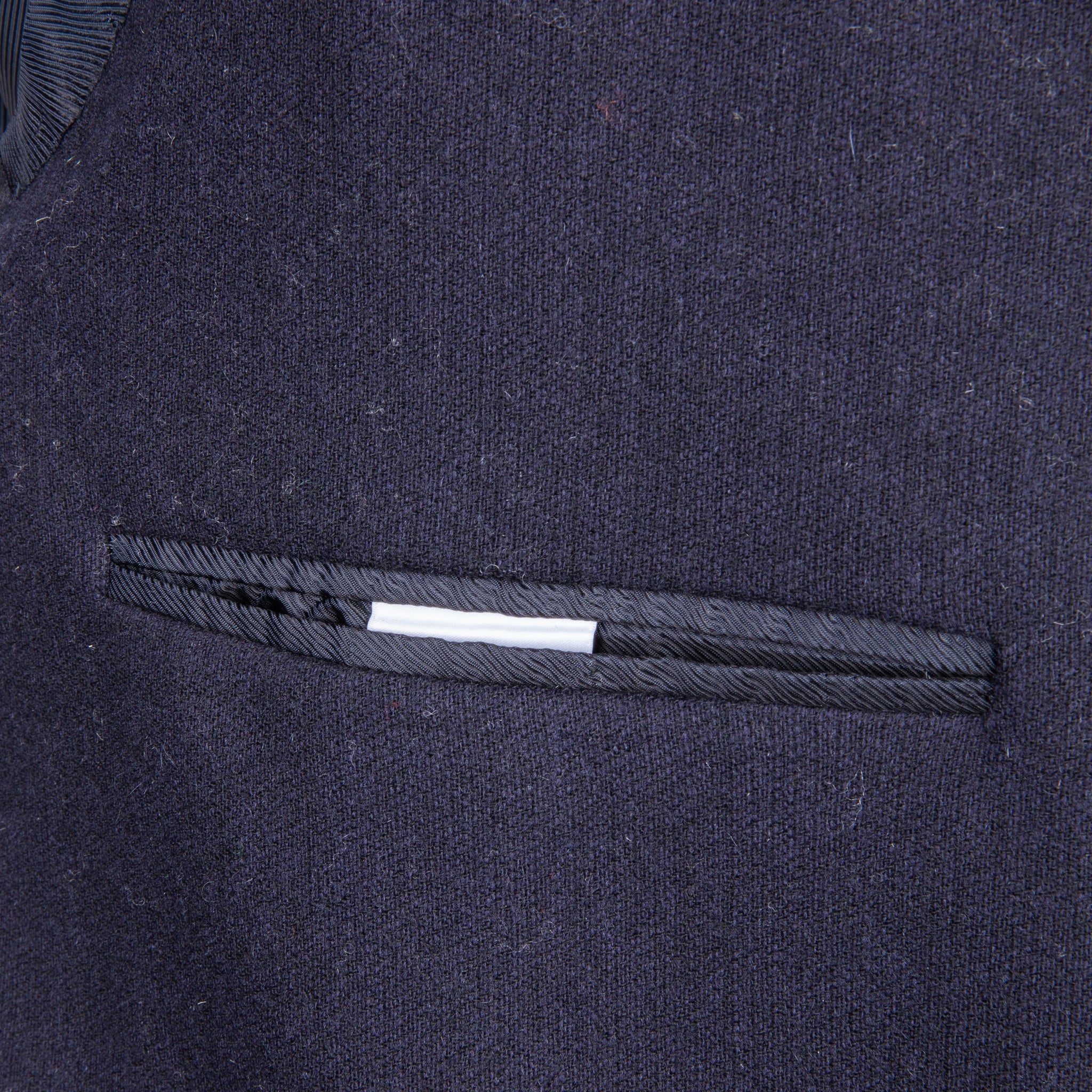 De Petrillo Benny Wool and Cashmere Jersey Jacket Blu Notte