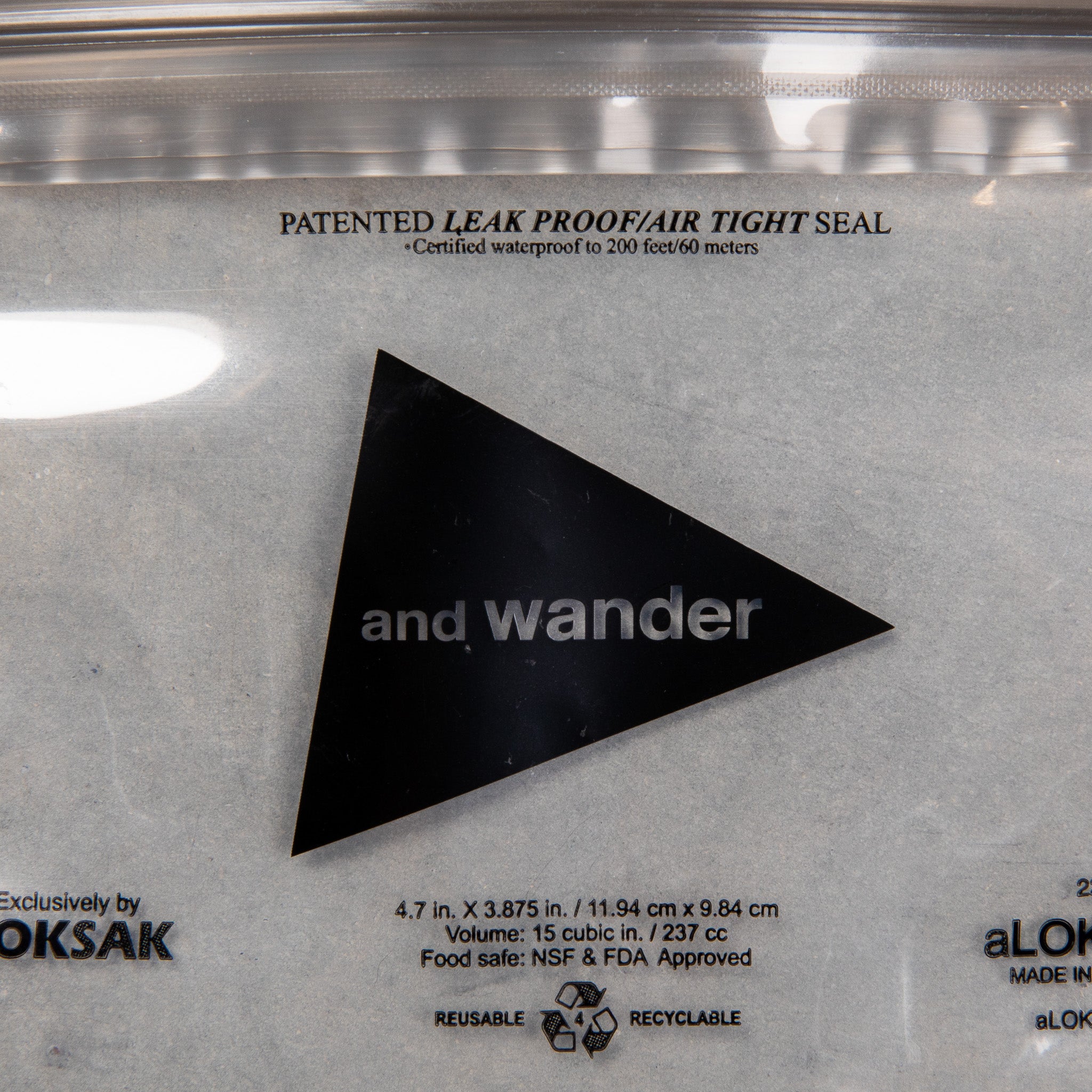 And Wander x LOSAK Waterproof Case Clear 5 x 4