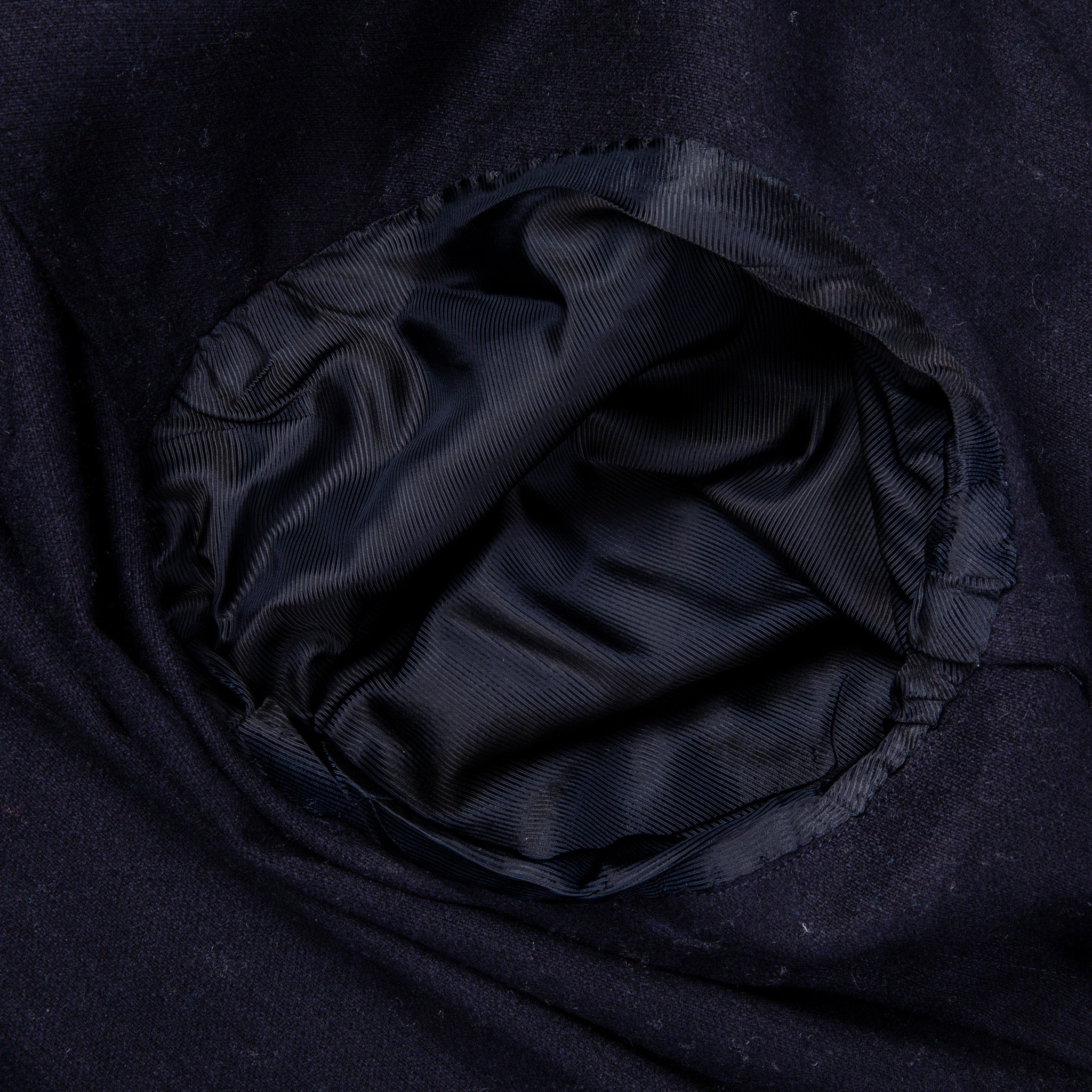 De Petrillo Benny Wool and Cashmere Jersey Jacket Blu Notte