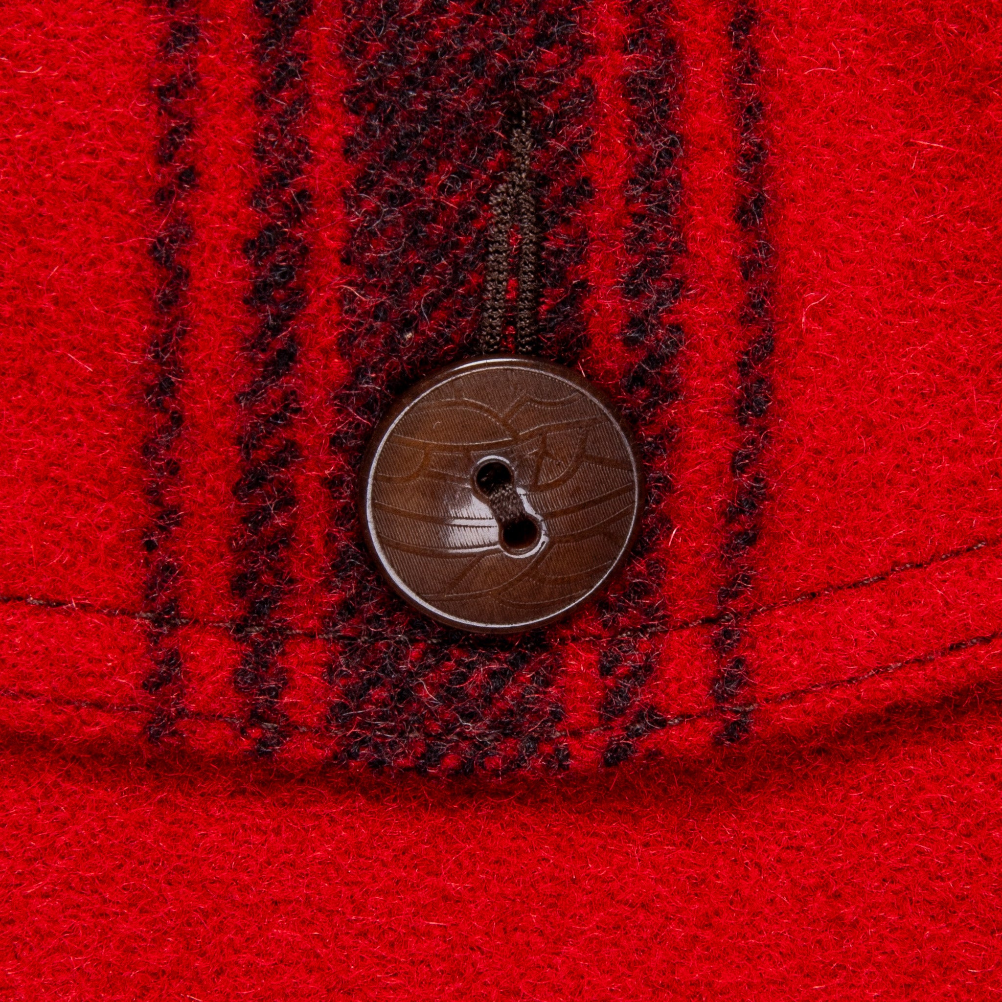 RRL Kaplan Wool Shearling-Collar Plaid Jacket