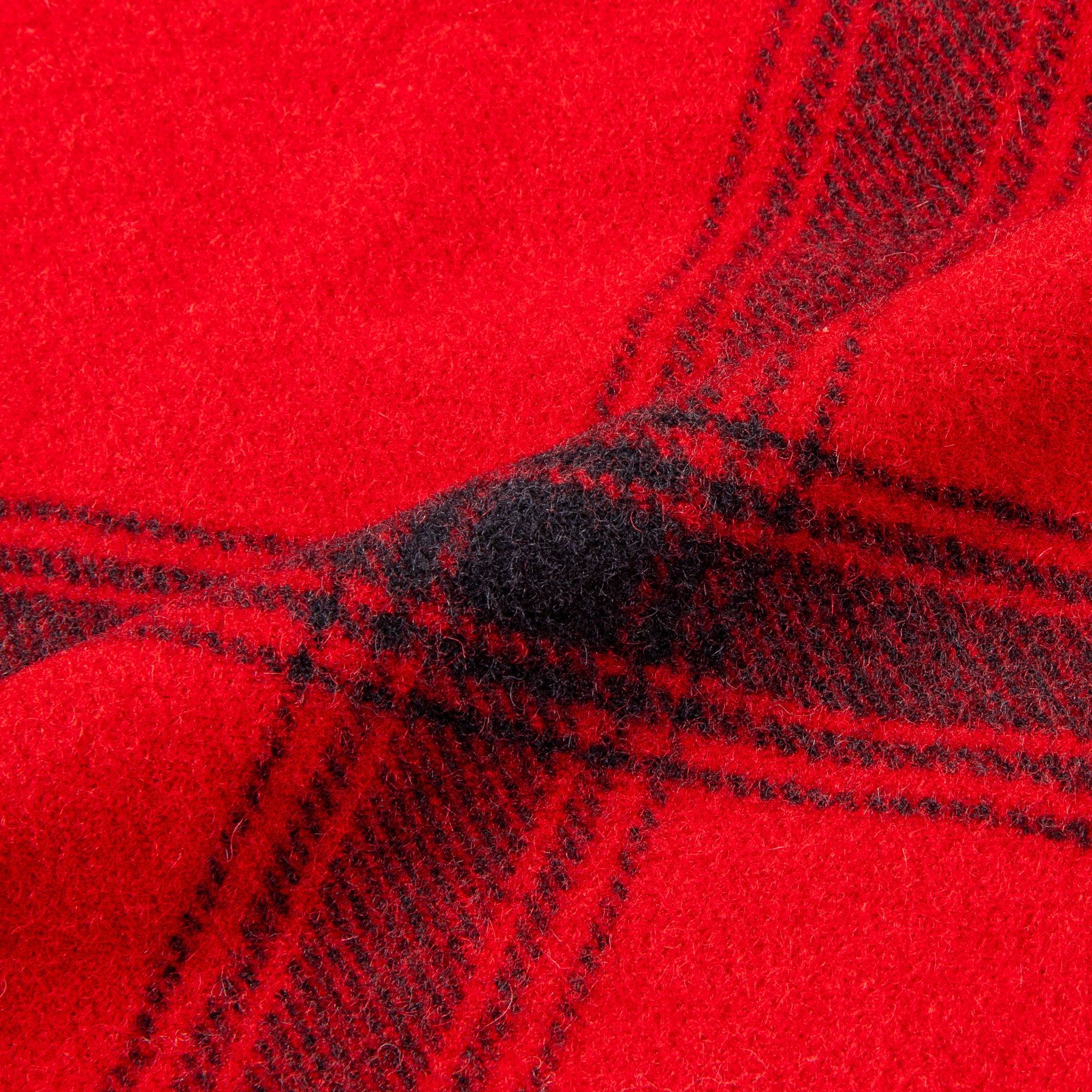 RRL Kaplan Wool Shearling-Collar Plaid Jacket