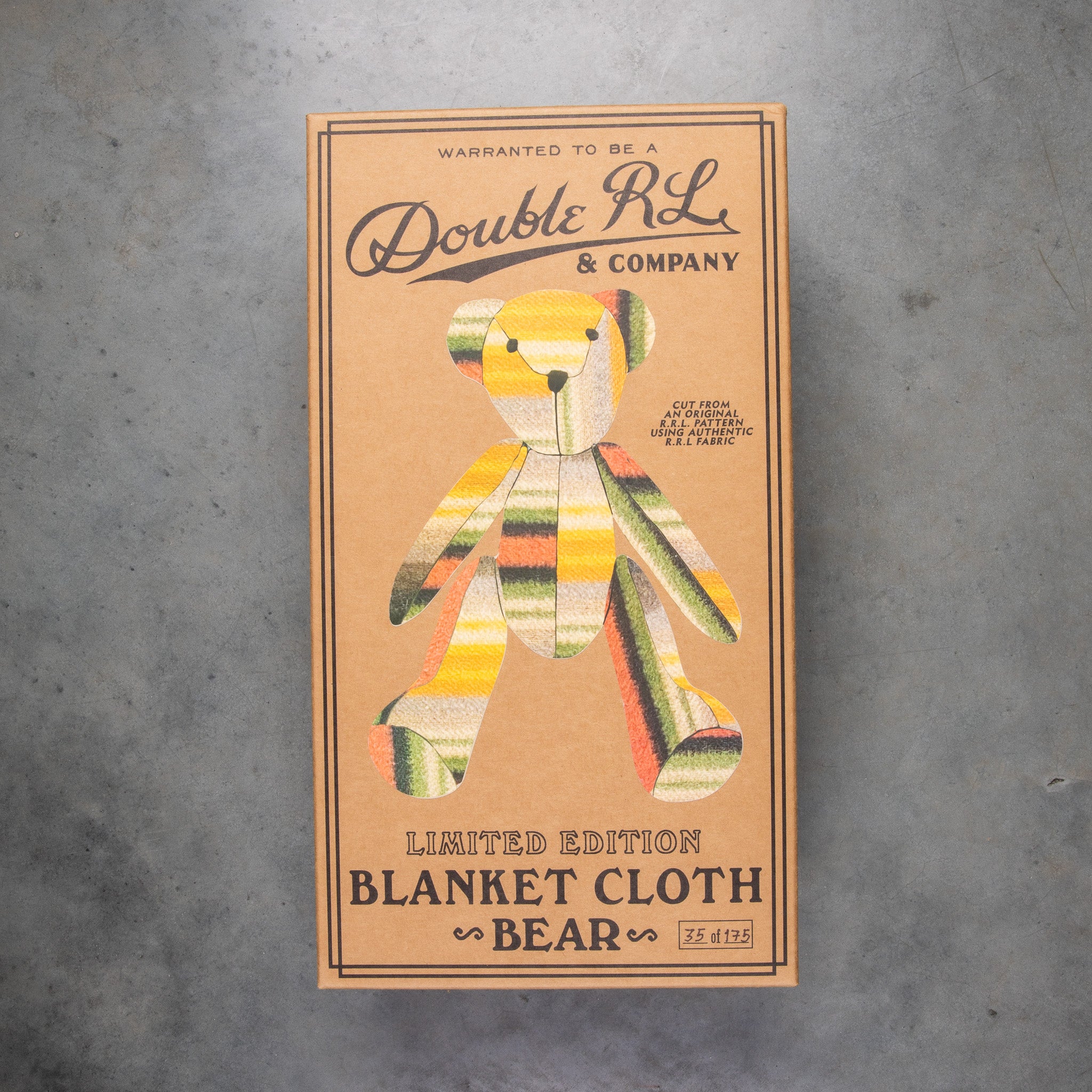 RRL Evanston Blanket Cloth Bear Limited Edition Frans Boone Store