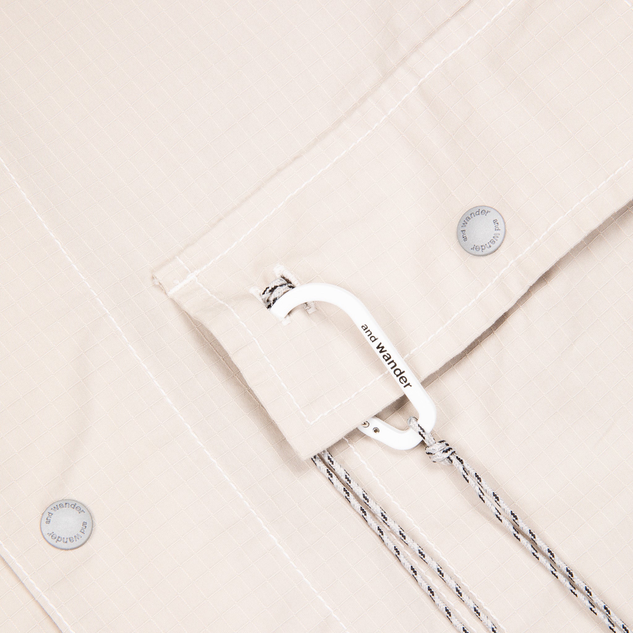 And Wander Dry Rip Shirt Jacket L. Beige – Frans Boone Store