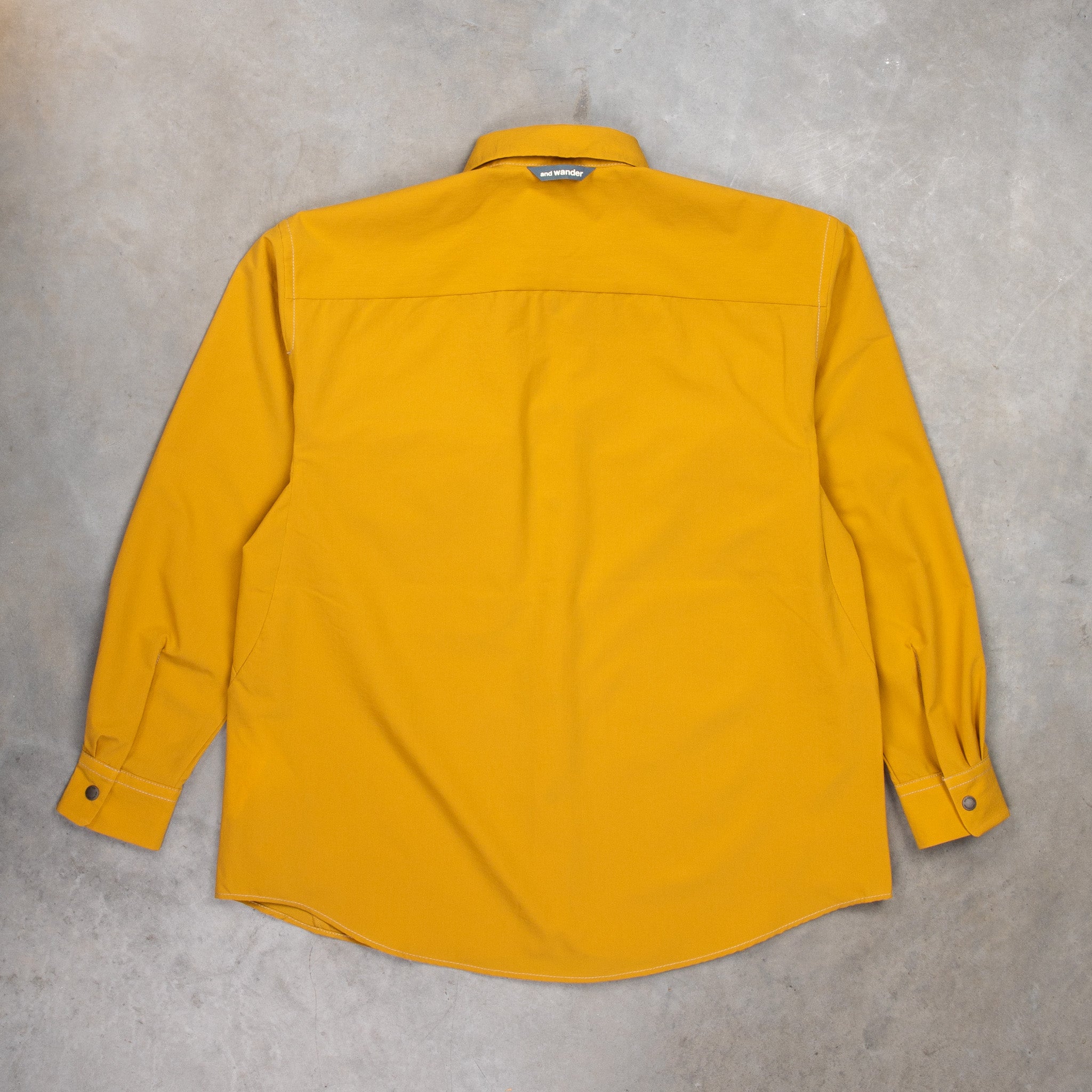 And Wander Dry Breathable LS Shirt Yellow