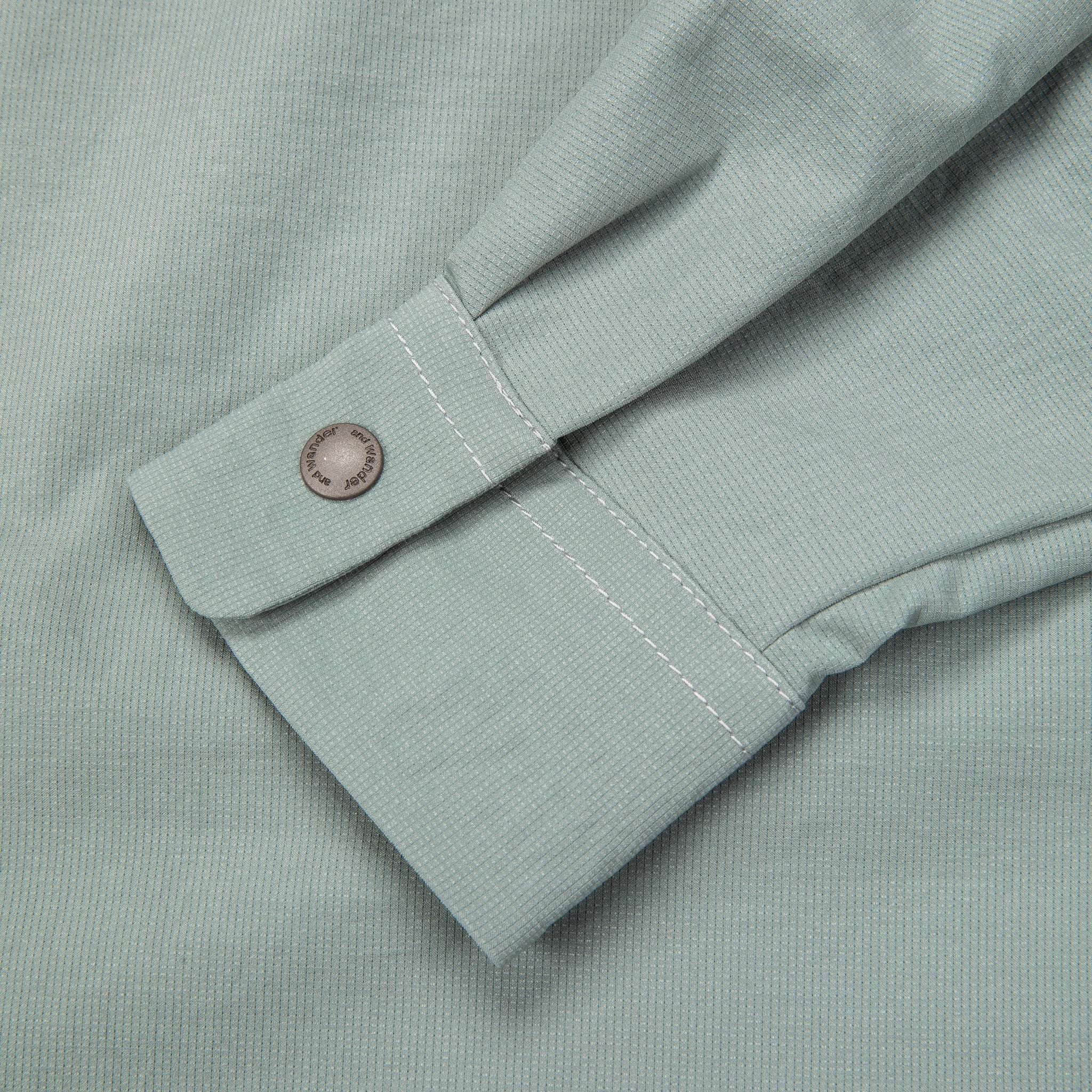And Wander Dry Breathable LS Shirt Blue Grey