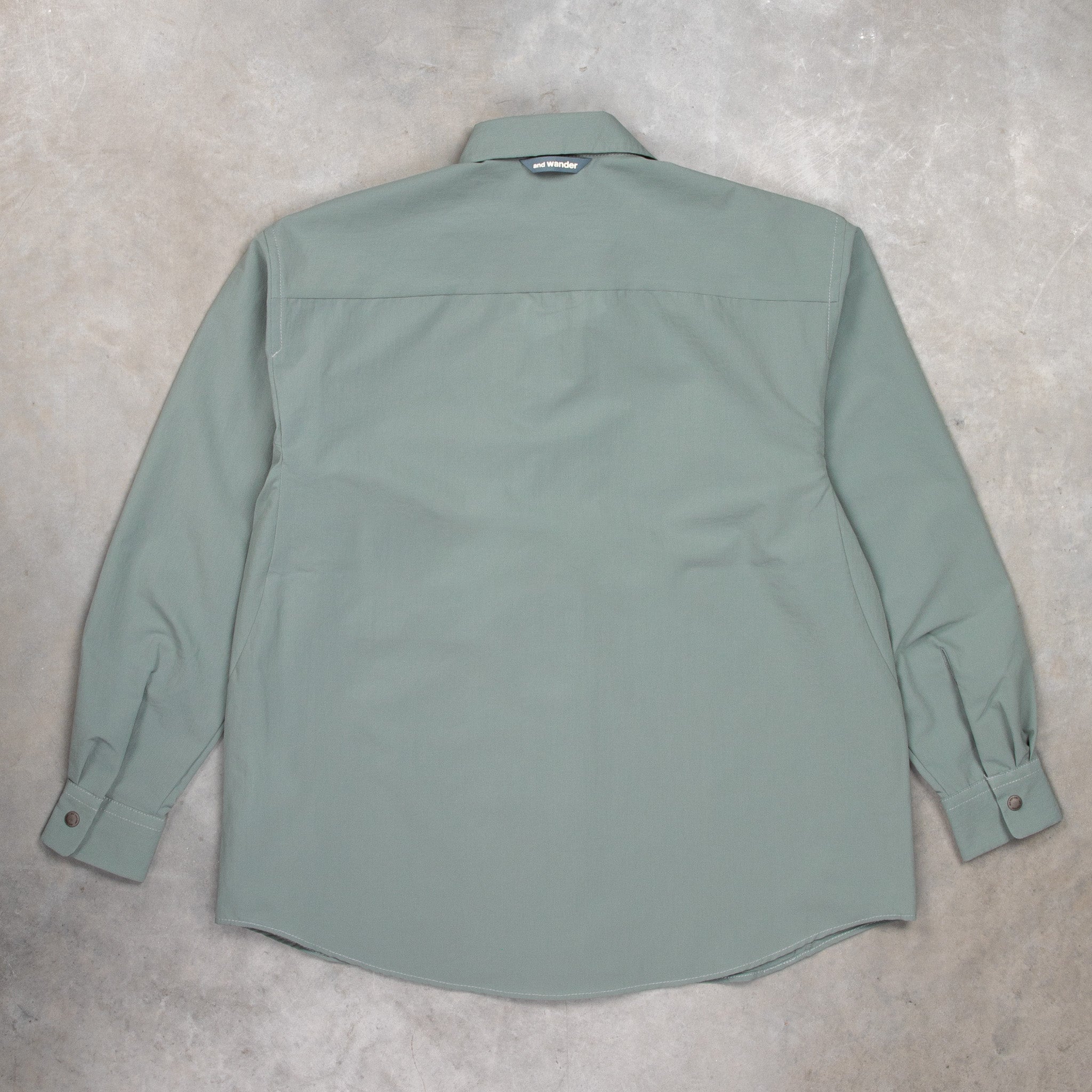 And Wander Dry Breathable LS Shirt Blue Grey