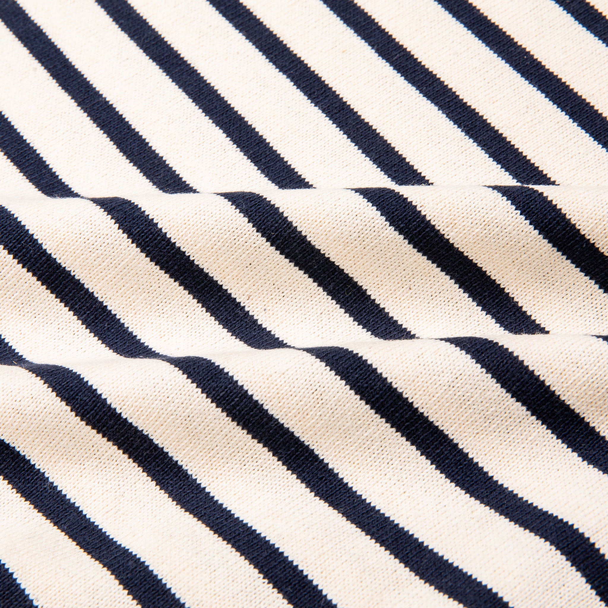 And Wander Stripe Pocket LS tee Off White