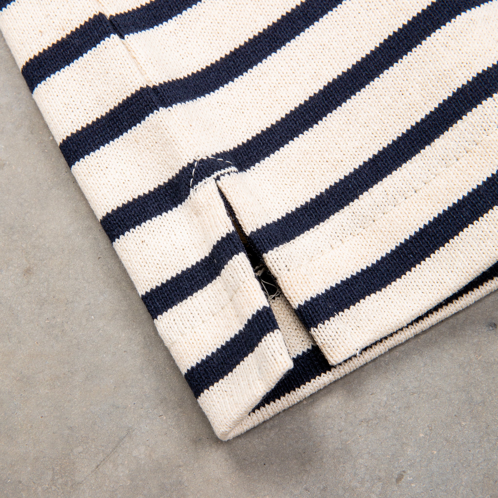 And Wander Stripe Pocket H/S Off White