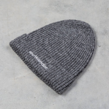 And Wander Shetland Wool Cap Gray