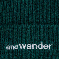 And Wander Shetland Wool Cap Green