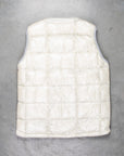 And Wander Diamond Stitch Down Vest Off White
