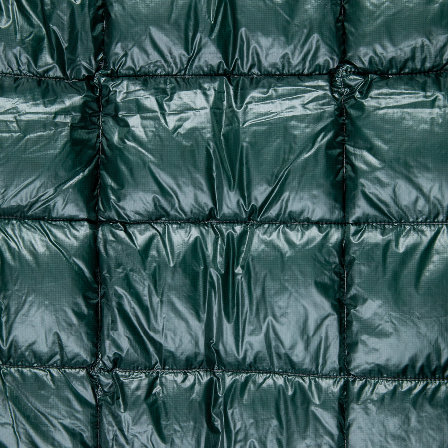 And Wander Diamond Stitch Down Vest Green