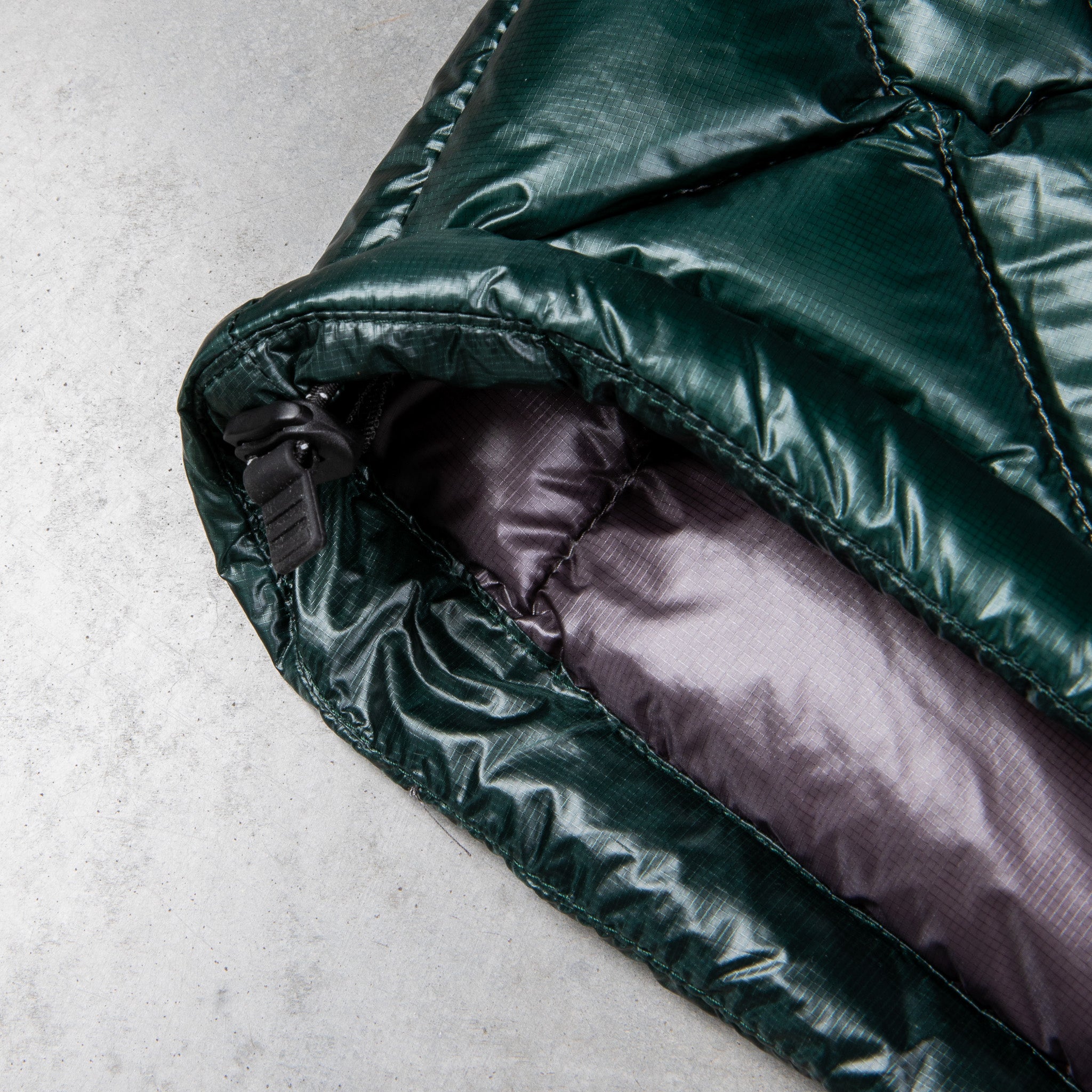 And Wander Diamond Stitch Down Vest Green