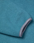 And Wander Wool Fleece Cardigan Blue Gray