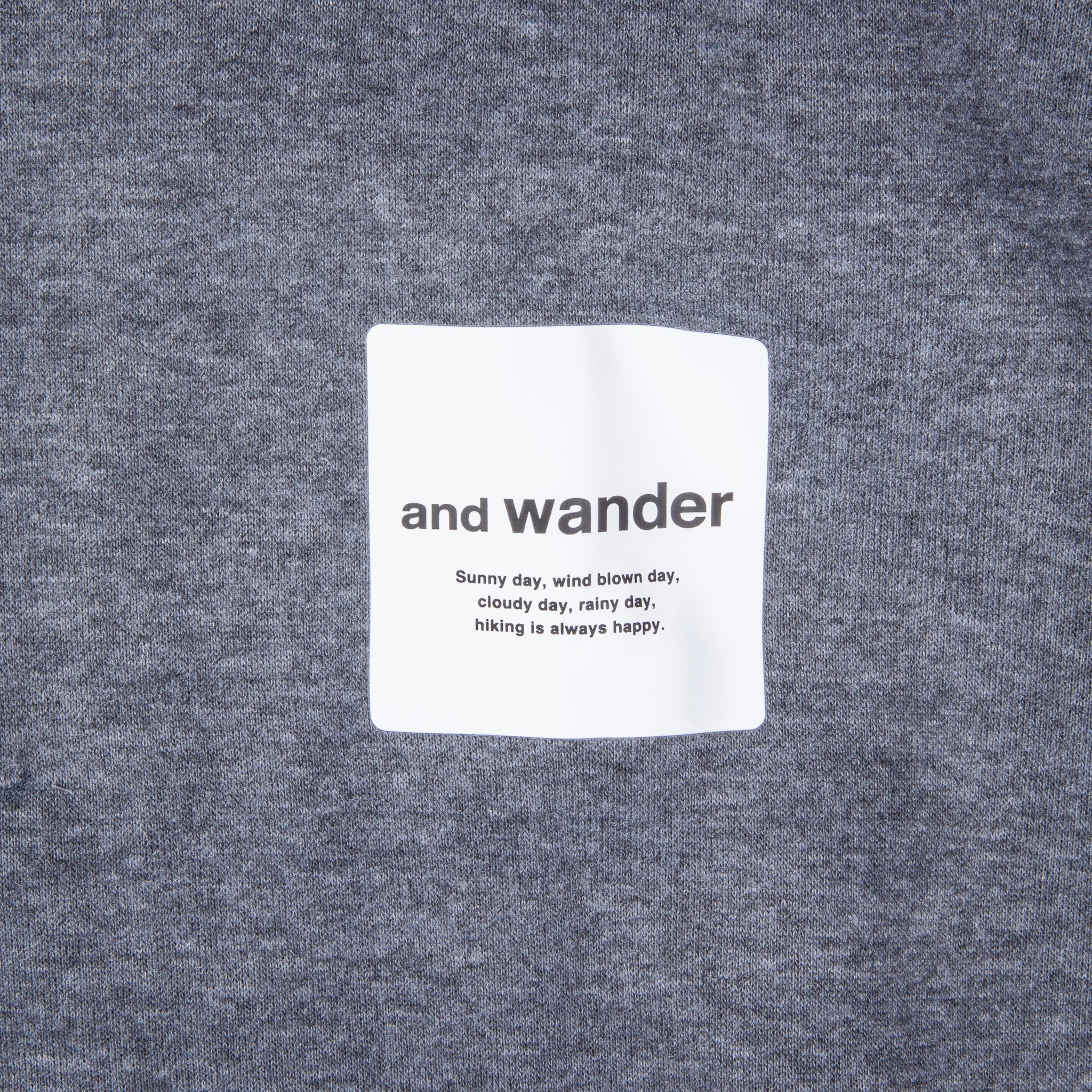 And Wander Wool Fleece Cardigan Blue Gray