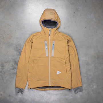 And Wander Alpha Air Jacket Beige