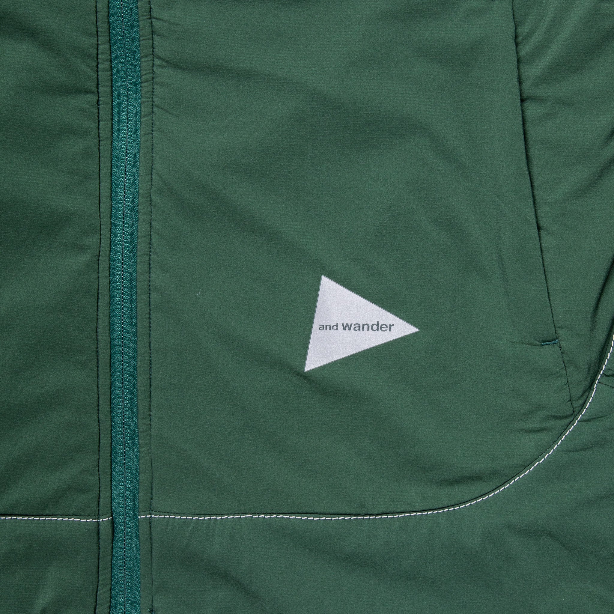 And Wander Alpha Air Jacket Green