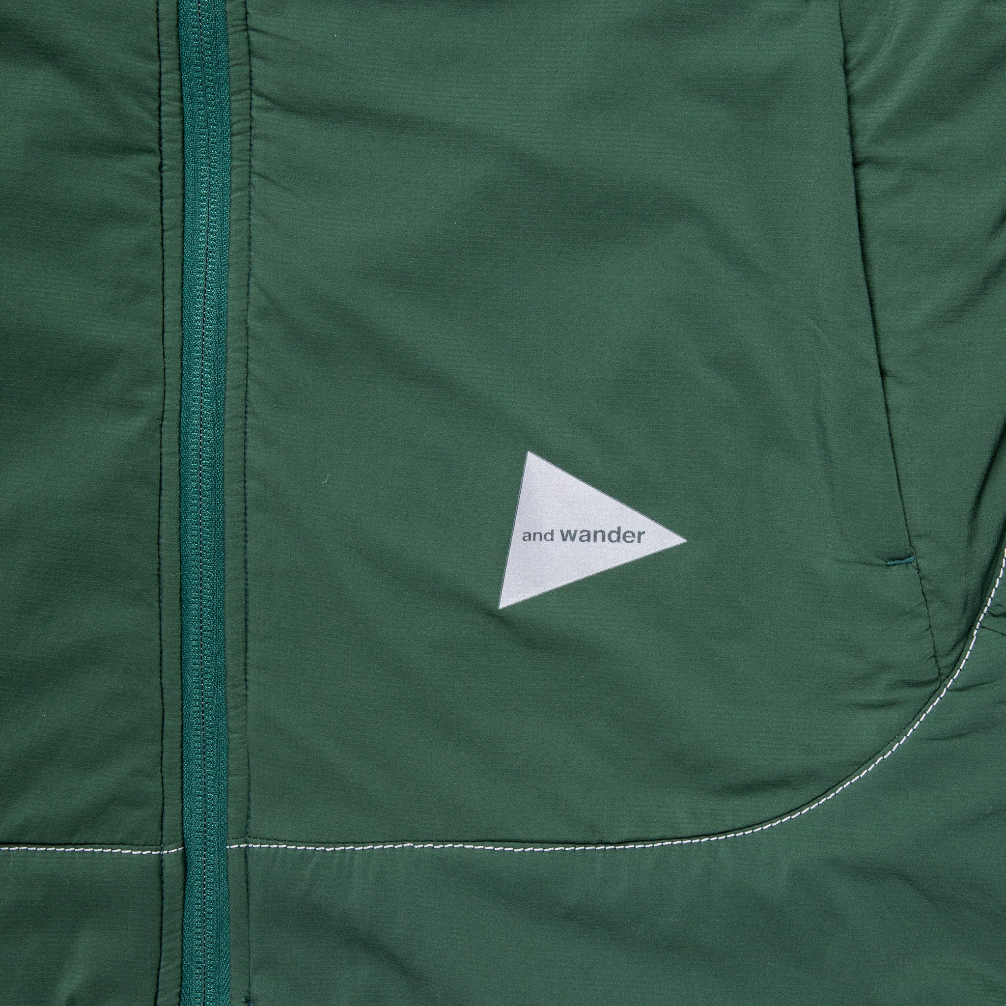And Wander Alpha Air Jacket Green