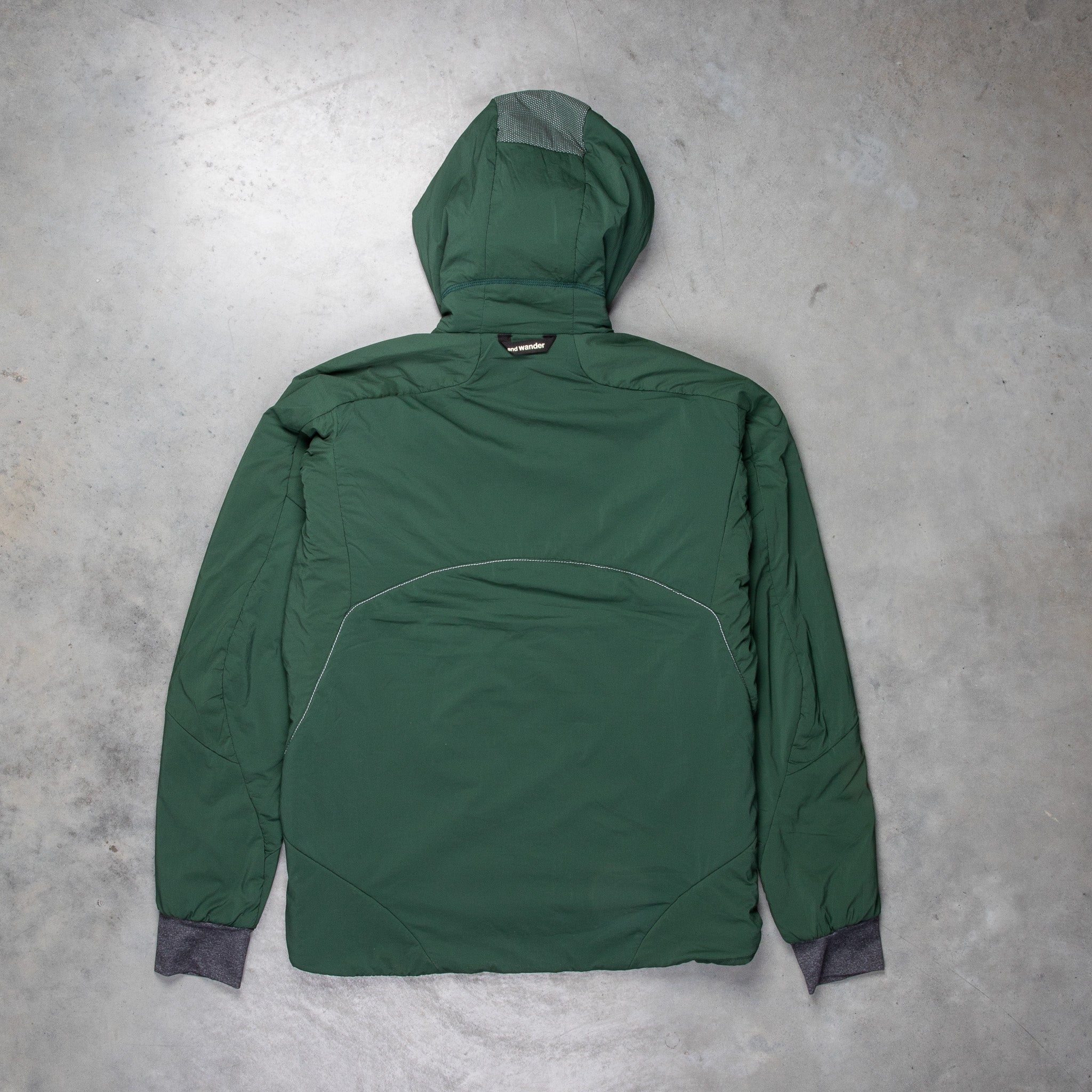 And Wander Alpha Air Jacket Green