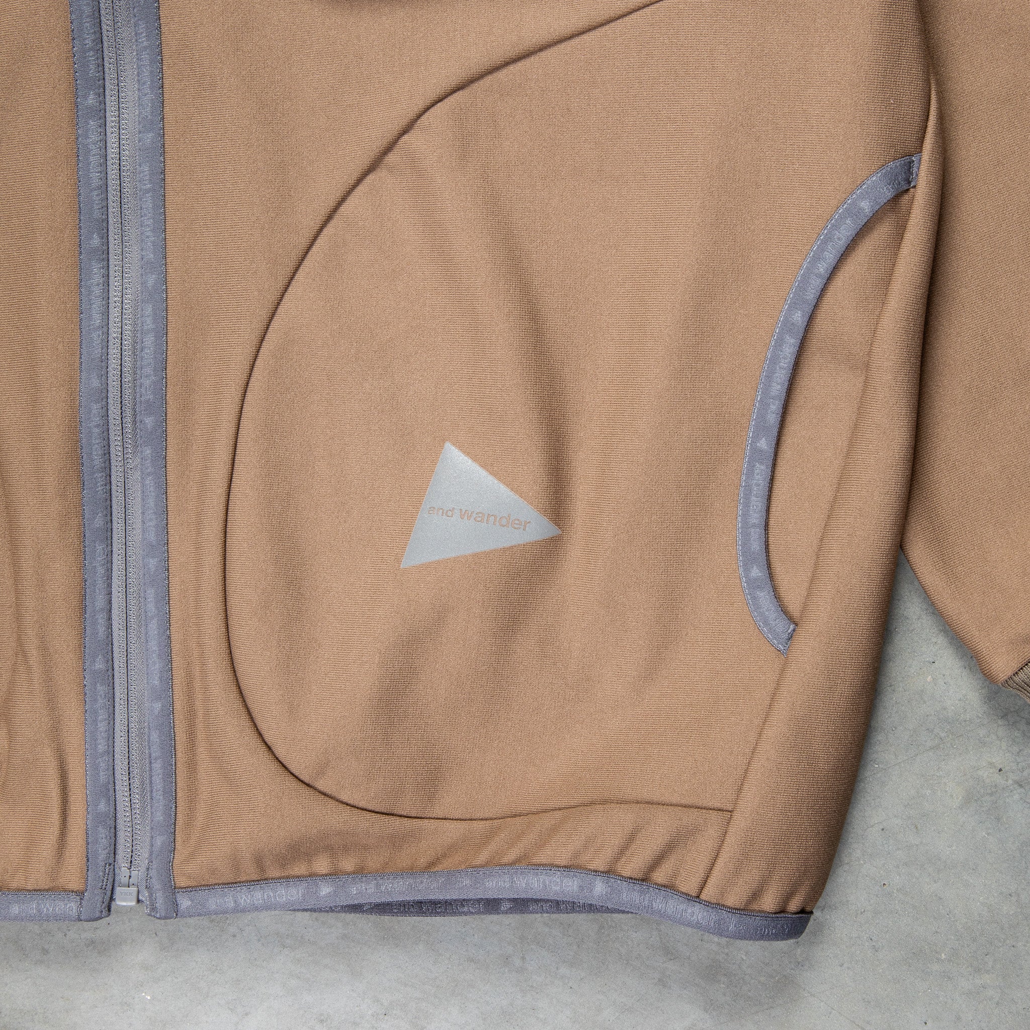 And Wander Light Fleece Jacket Beige