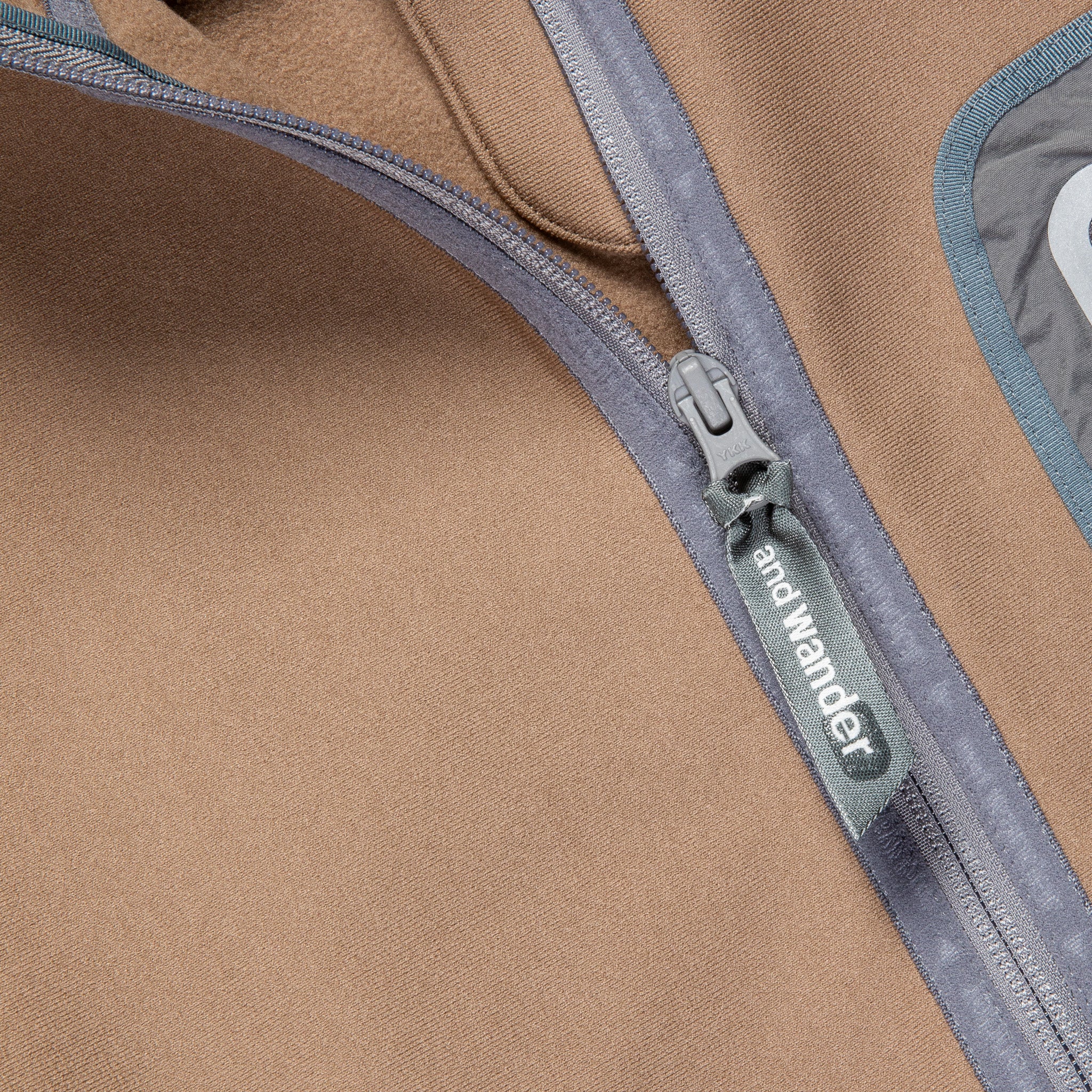 And Wander Light Fleece Jacket Beige