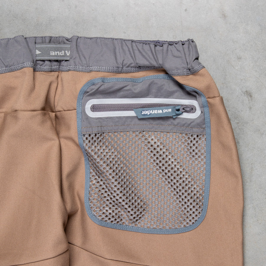 And Wander Light Fleece Pants Beige