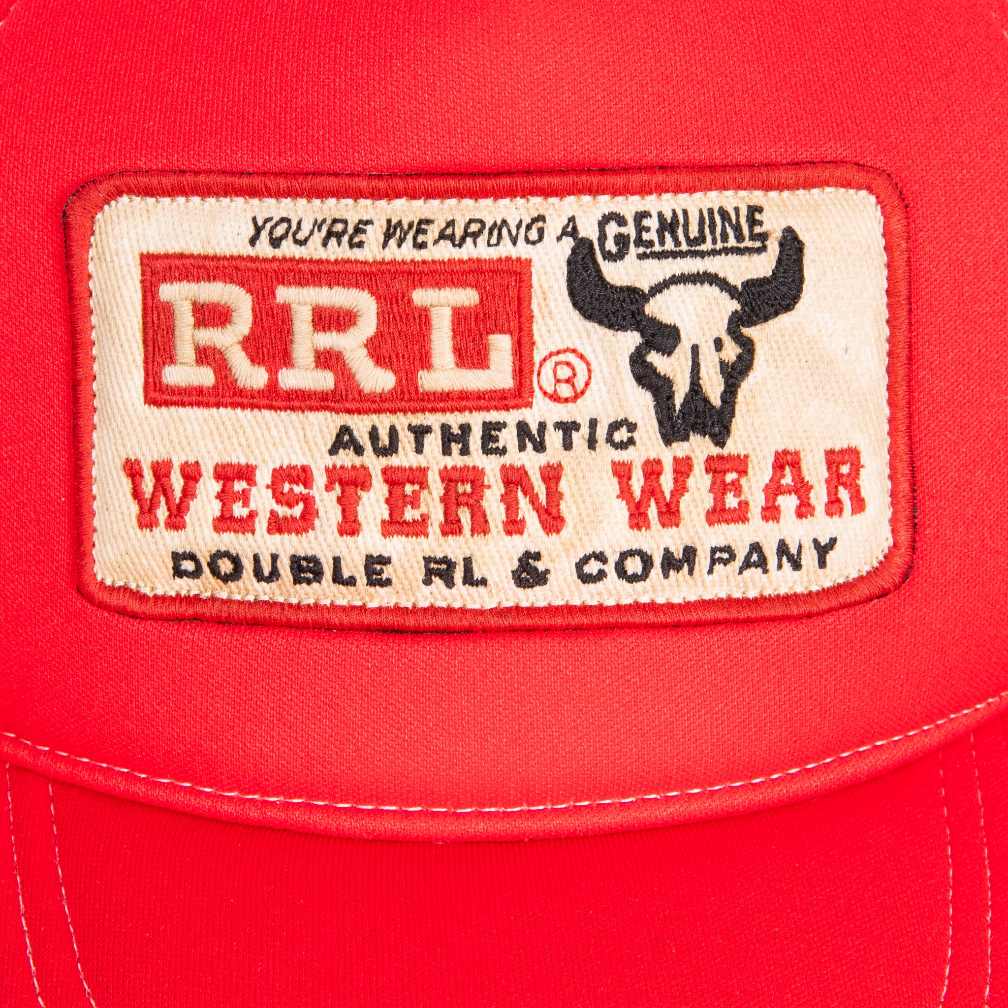 RRL Foam Trucker Cap Red