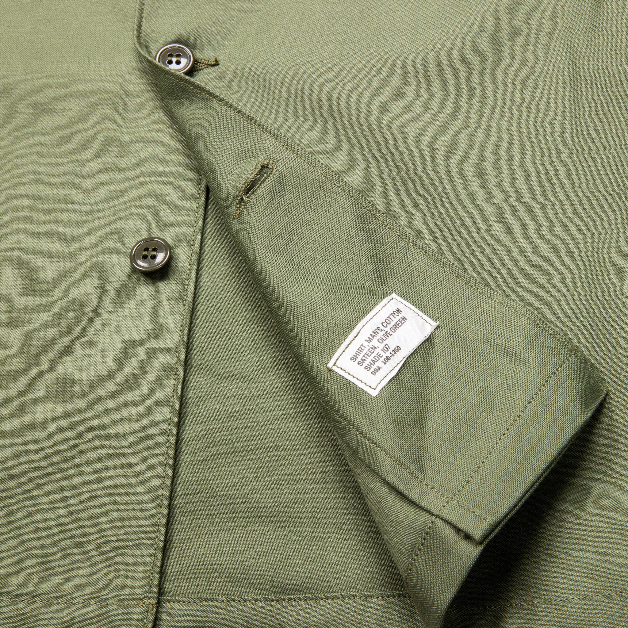 ジャケット・アウター THE REAL McCOY'S COTTON SATEEN OG107 SHIRT, MAN'S, COTTON SATEEN, OG-107 | L/S SHIRTS | The Real