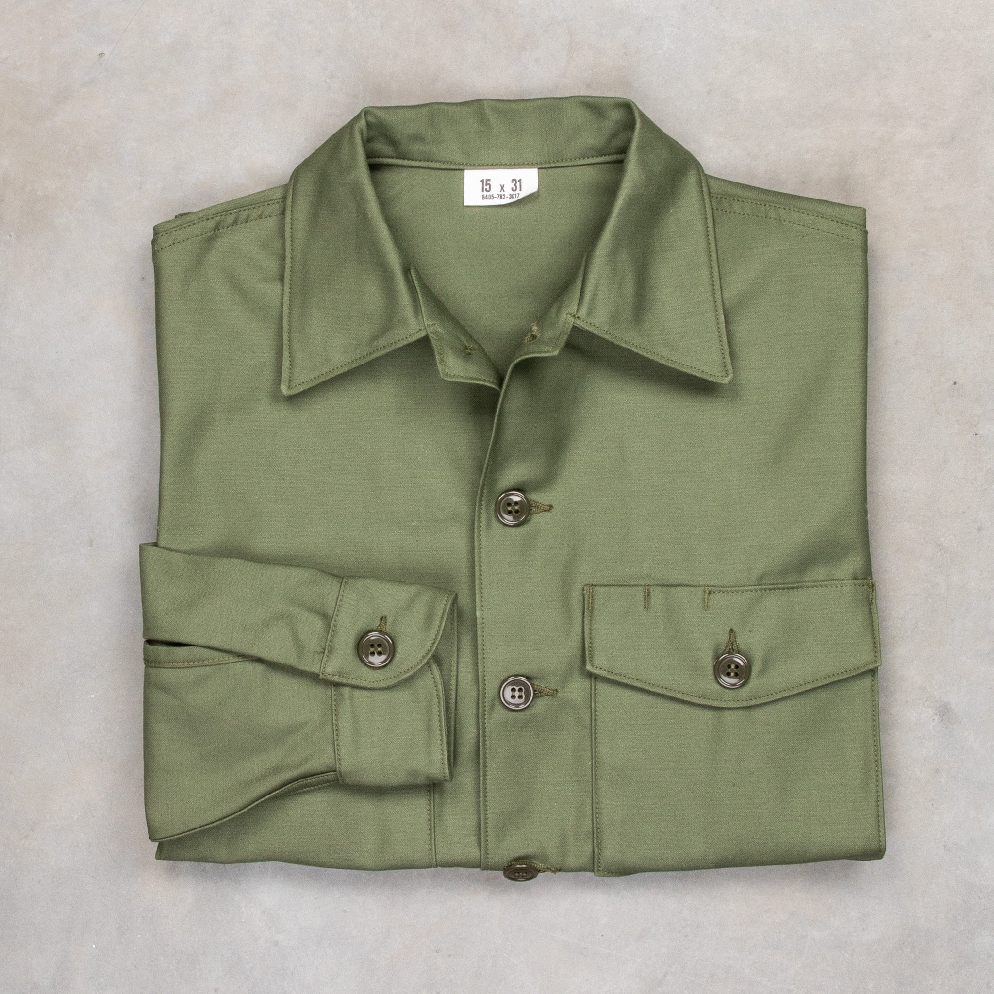 The Real McCoy&#39;s Sateen Cotton Shirt OG 107