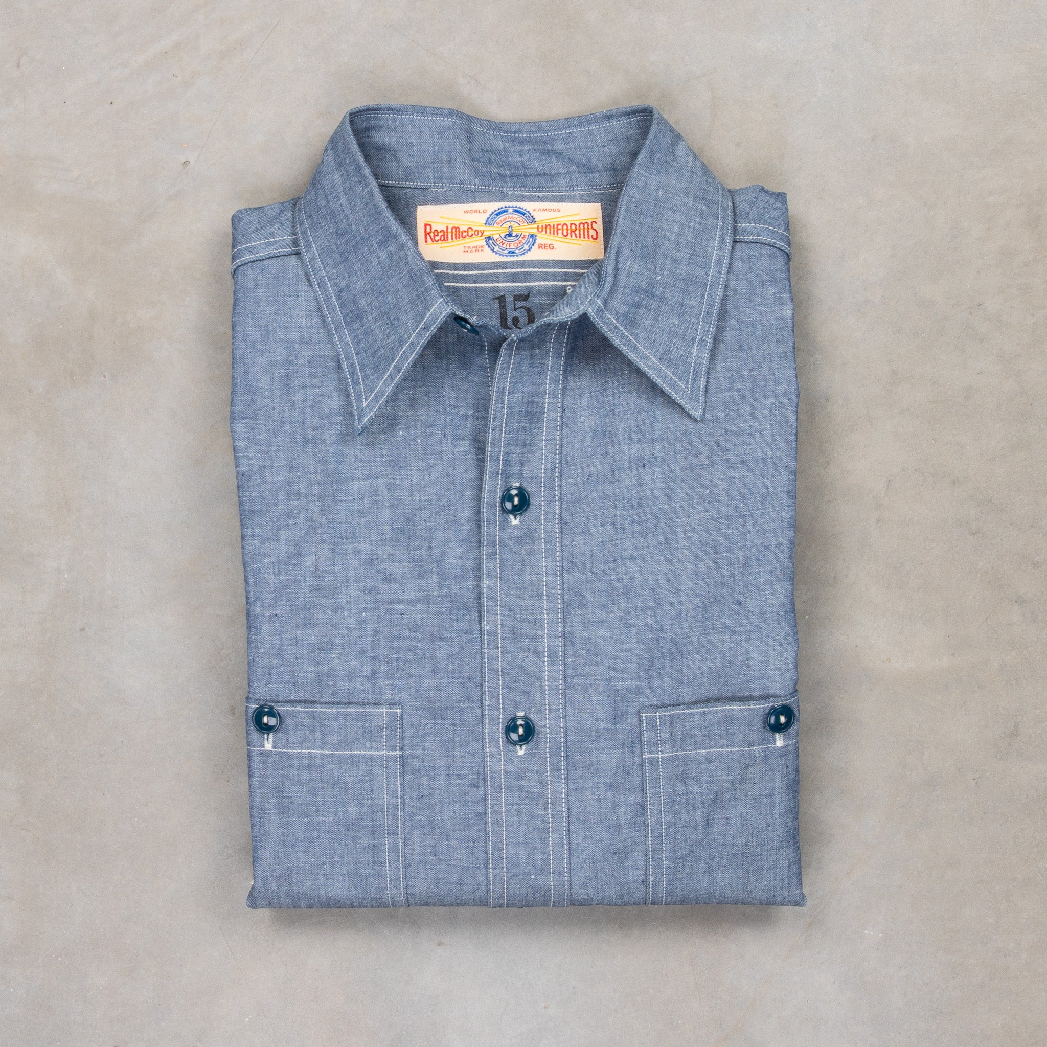 The Real McCoy&#39;s US Navy Shirt Chambray
