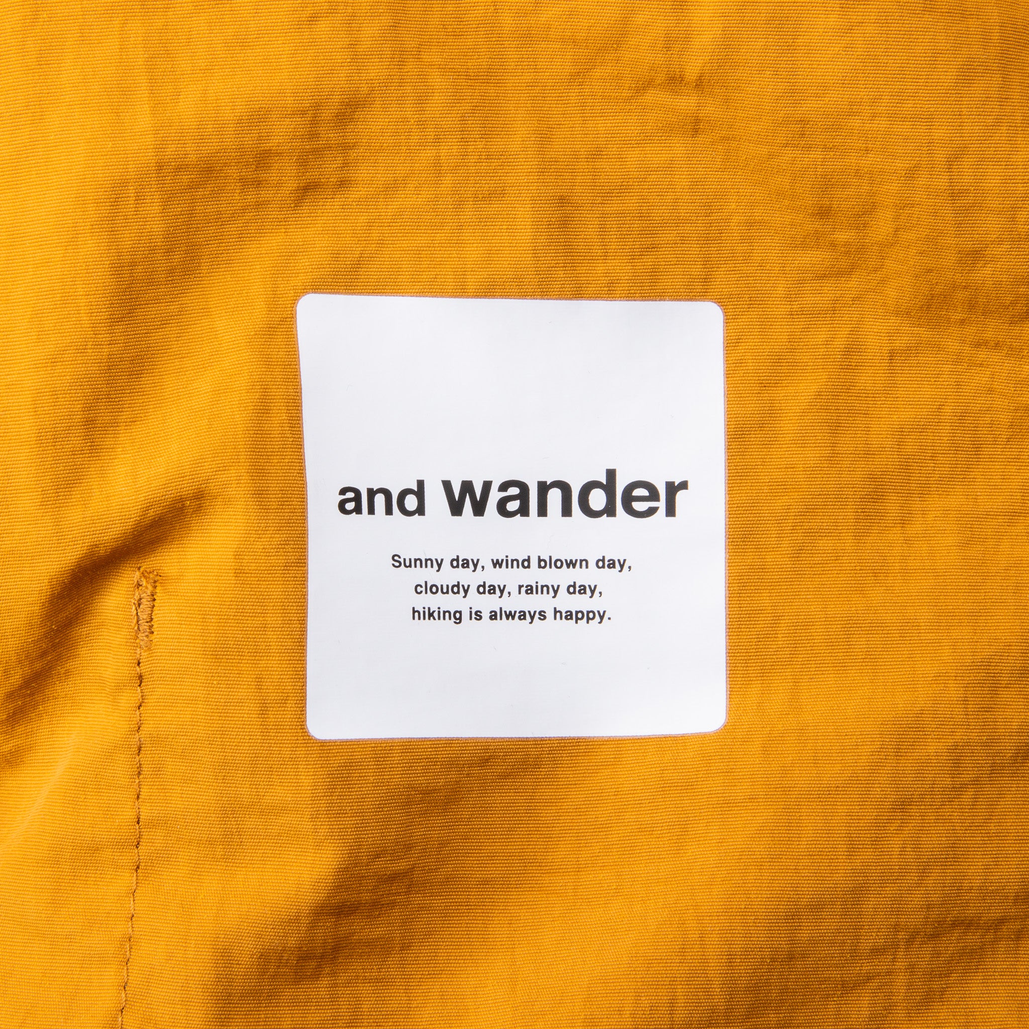 And Wander Ny Taffeta Hiker Shorts Yellow