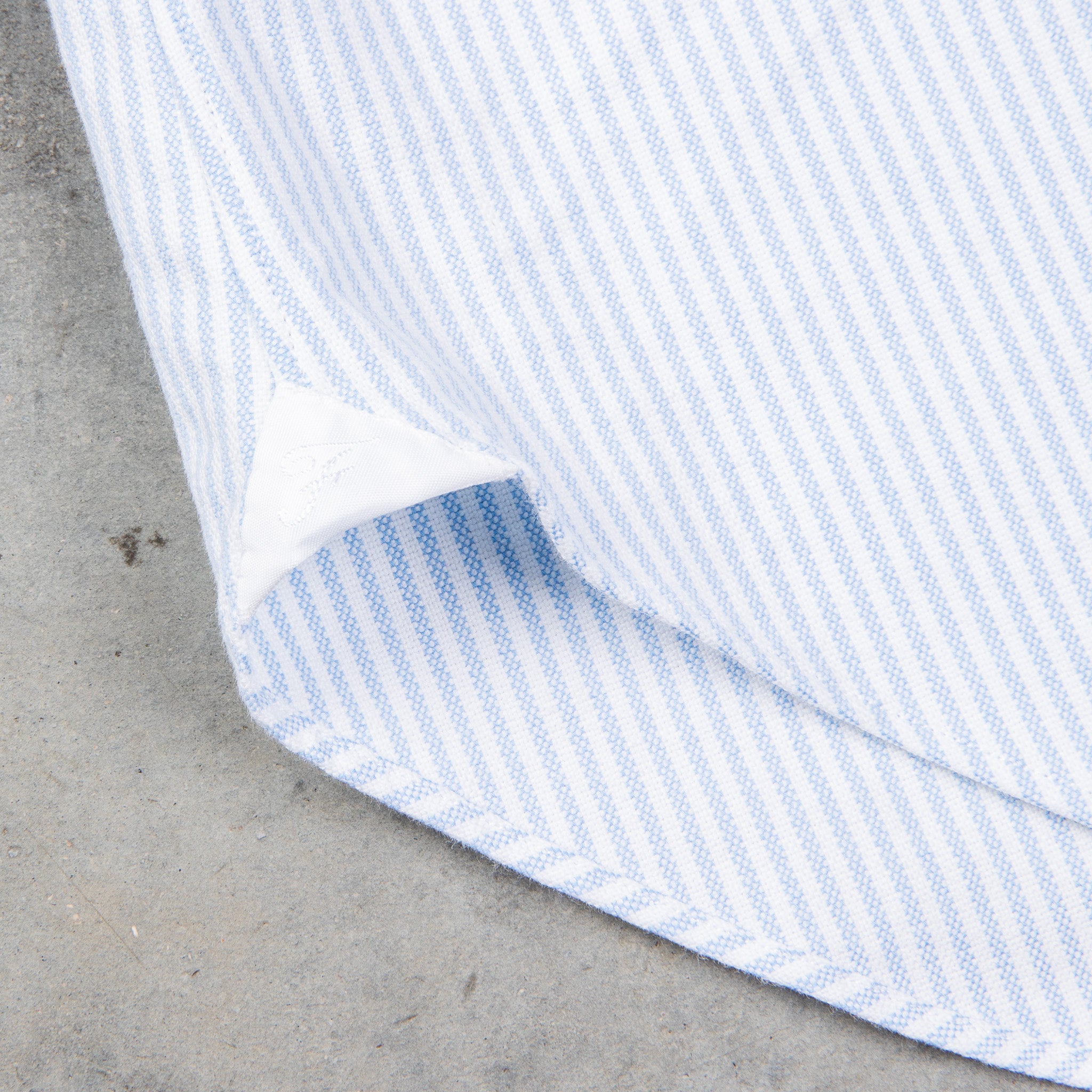 Finamore x Frans Boone Ivy Shirt Oxford Stripe Light Blue