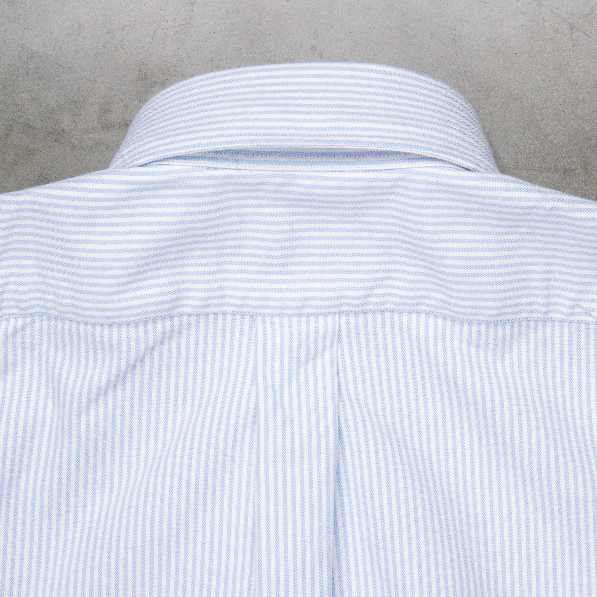 Finamore x Frans Boone Ivy Shirt Oxford Stripe Light Blue