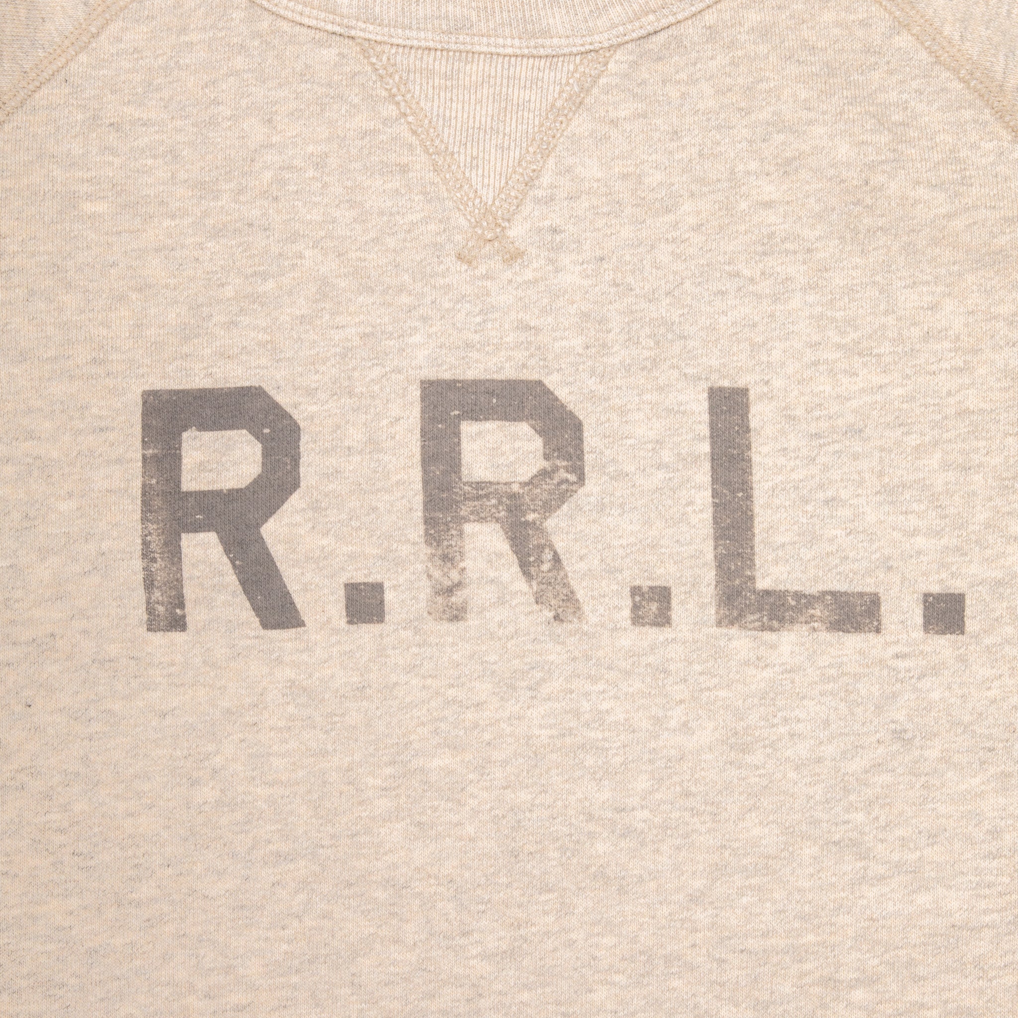 RRL Logo Fleece Sweatshirt Oatmeal Heather