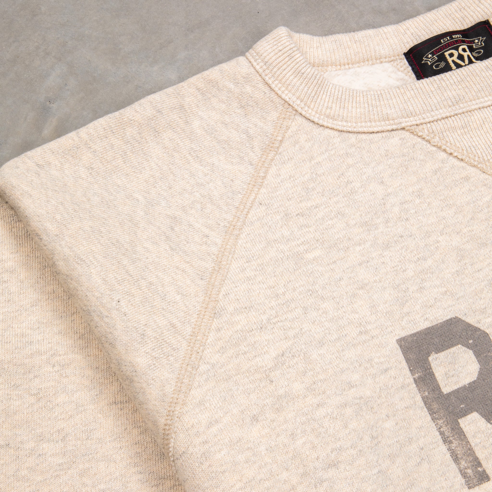 RRL Logo Fleece Sweatshirt Oatmeal Heather