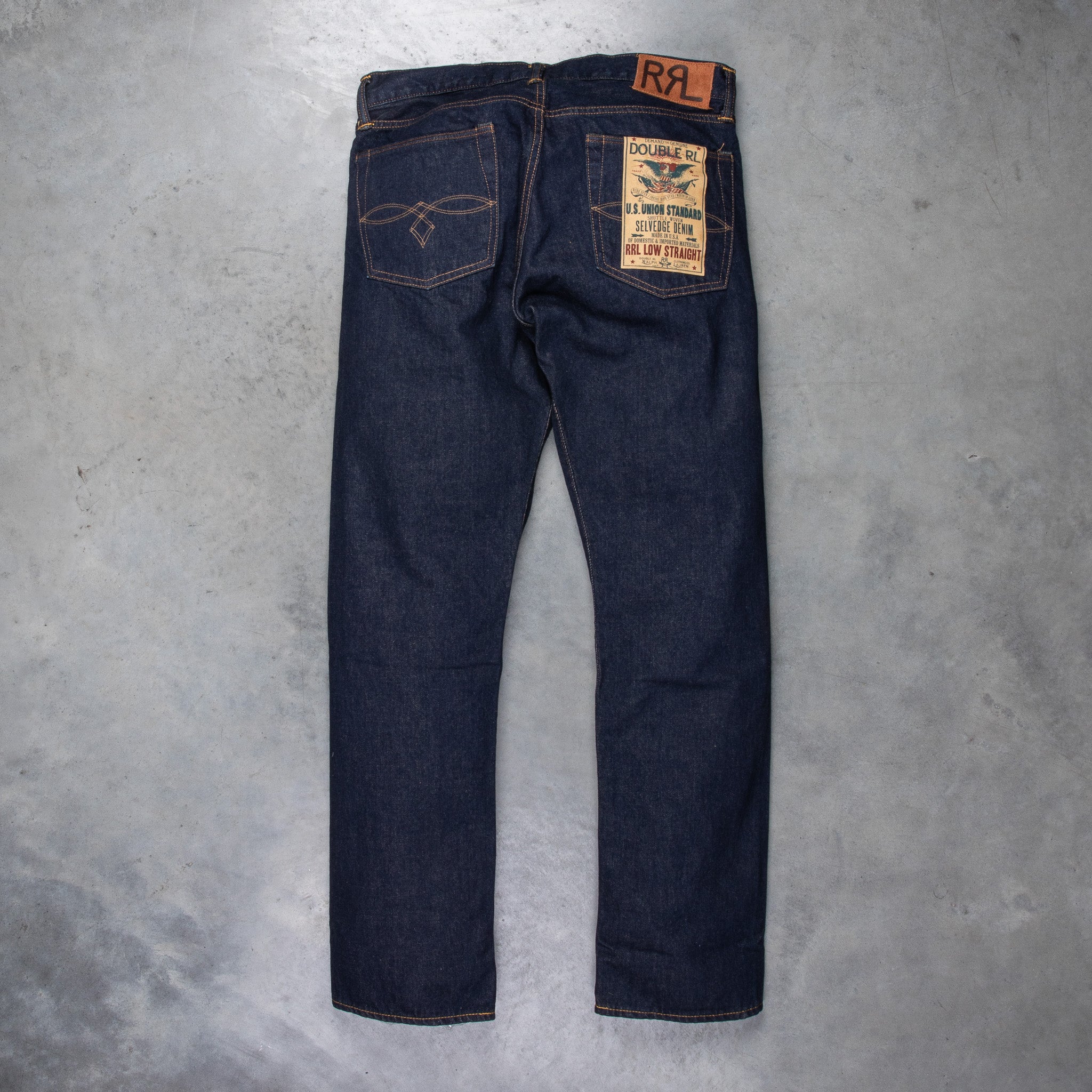 RRL Low Straight Once Washed