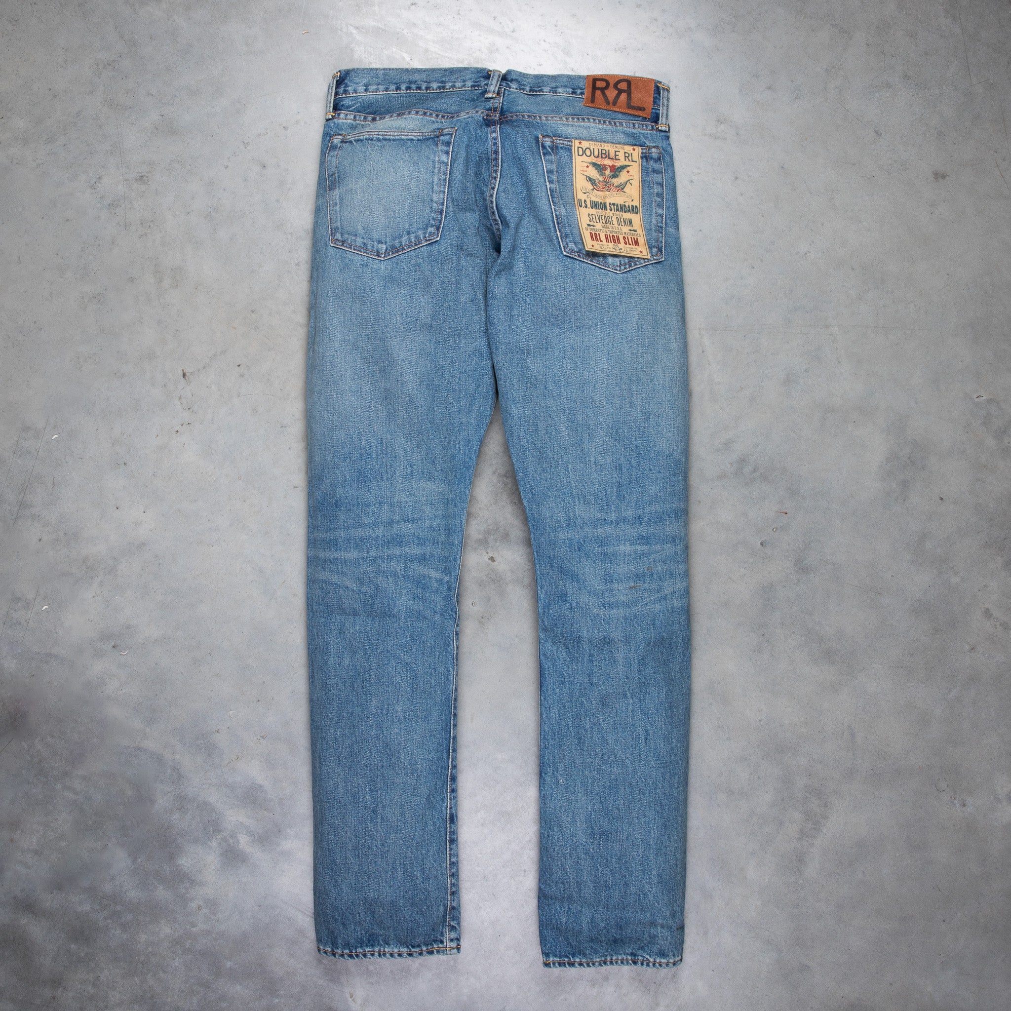 RRL High Slim Jeans Calloway Wash