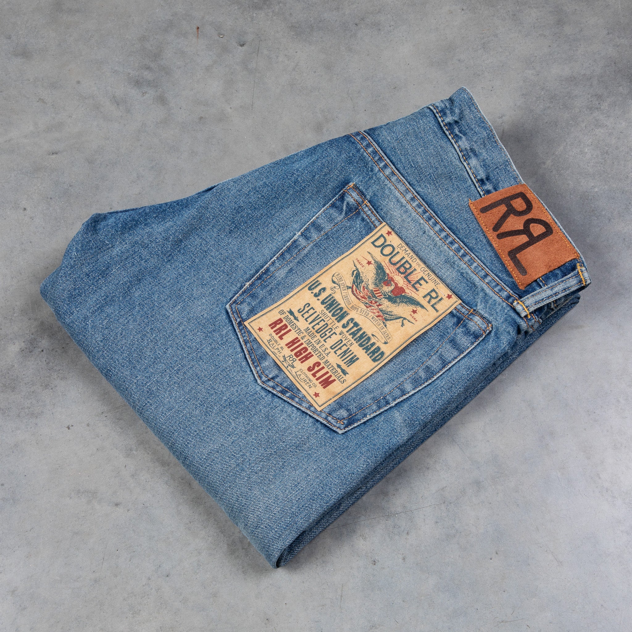 RRL High Slim Jeans Calloway Wash