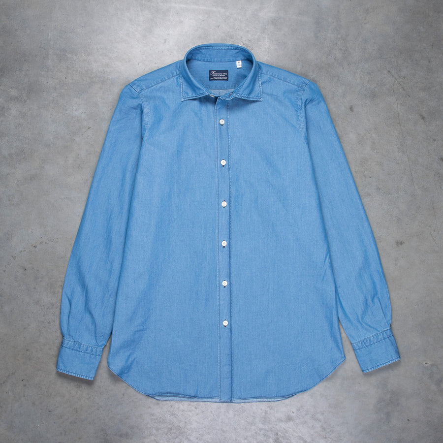 Finamore x Frans Boone Ivy Shirt Washed Light Denim
