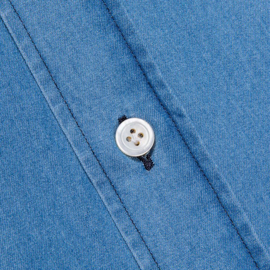 Finamore x Frans Boone Ivy Shirt Washed Light Denim