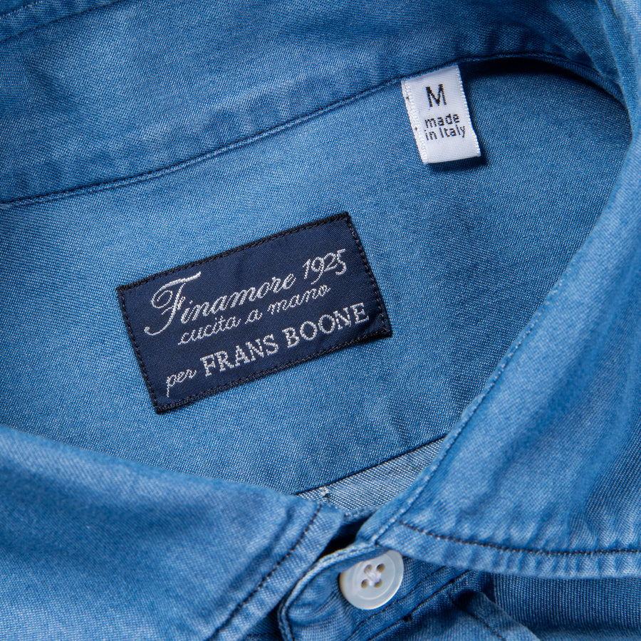 Finamore x Frans Boone Ivy Shirt Washed Light Denim