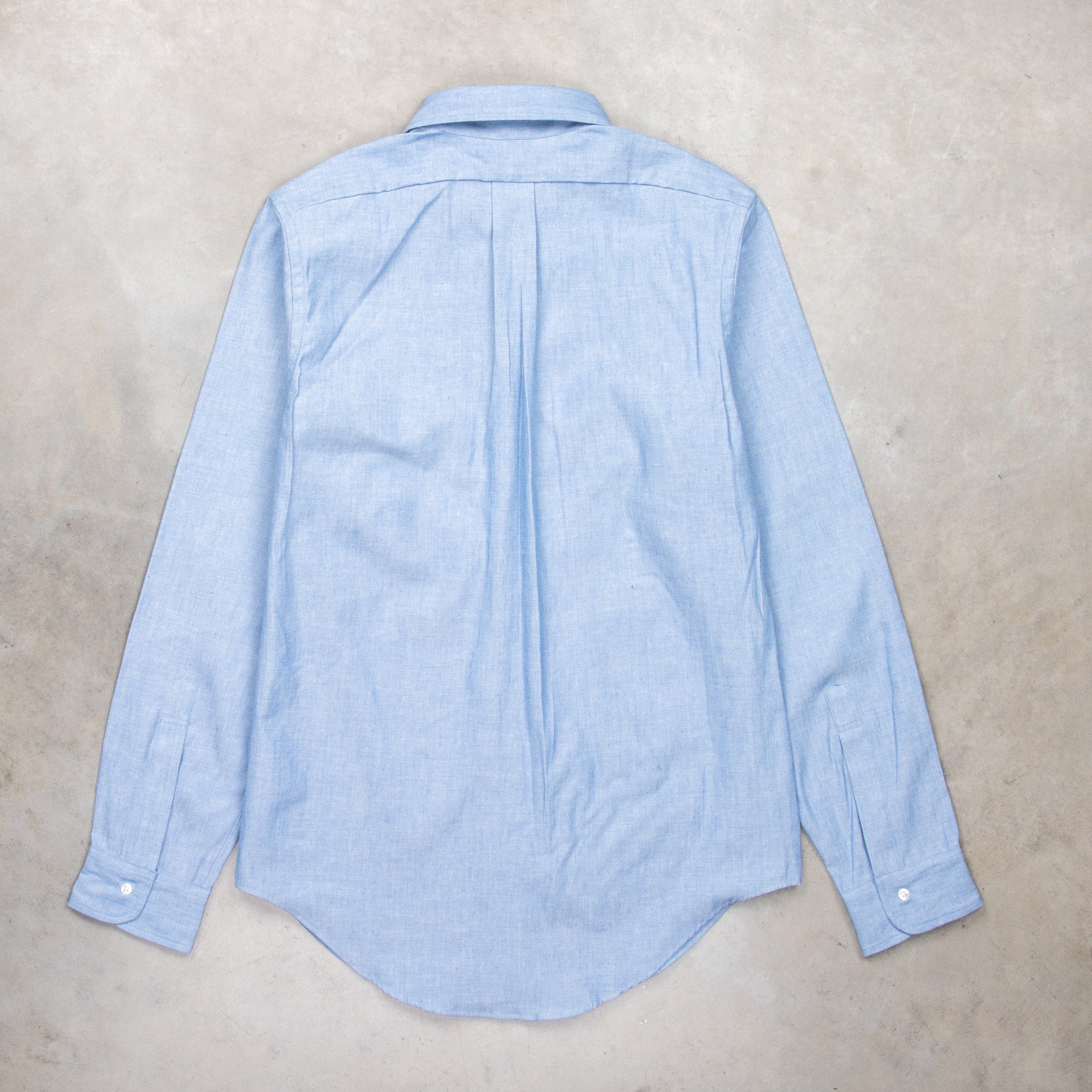 Far East Manufacturing Chambray Button-down Shirt Aqua